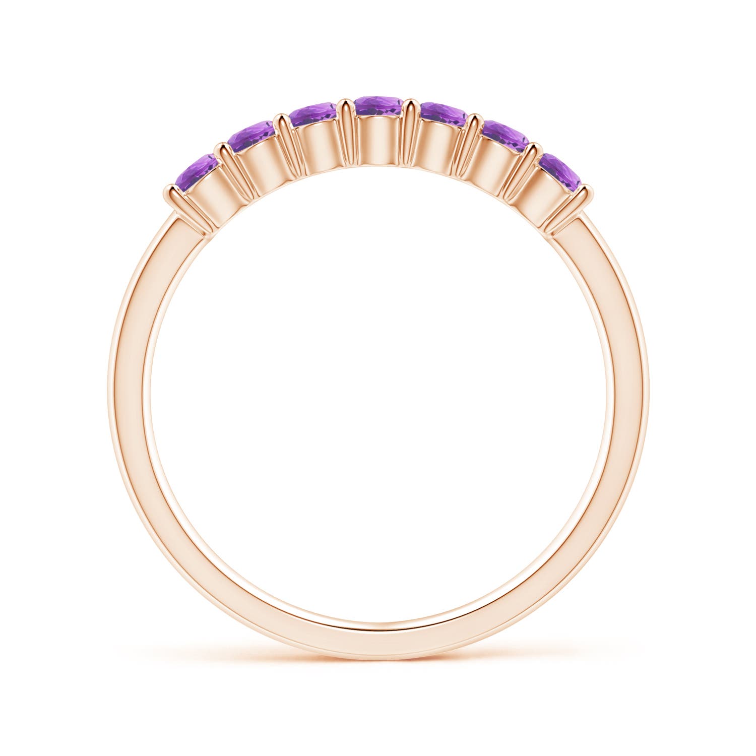 AAA - Amethyst / 0.42 CT / 14 KT Rose Gold