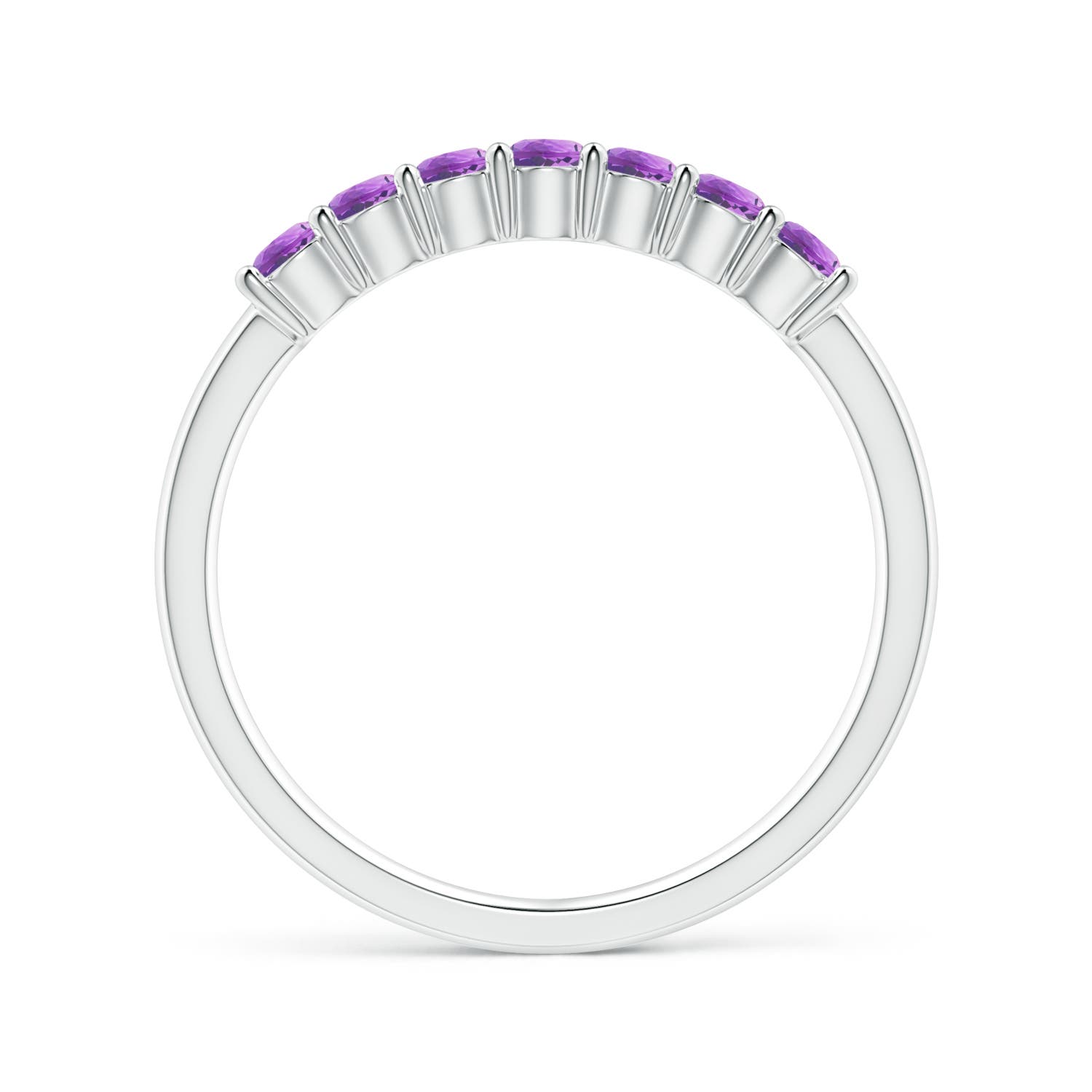 AAA - Amethyst / 0.42 CT / 14 KT White Gold