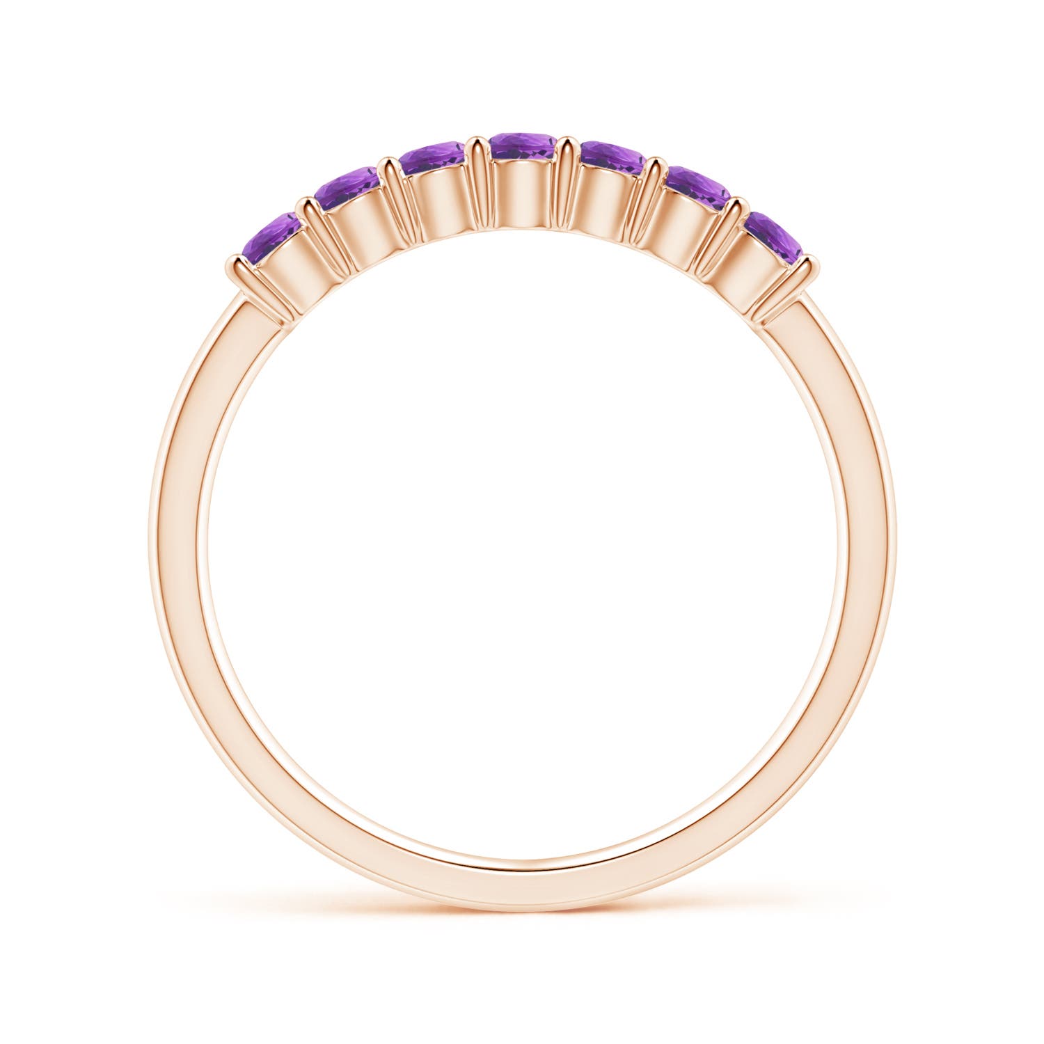 AAAA - Amethyst / 0.42 CT / 14 KT Rose Gold