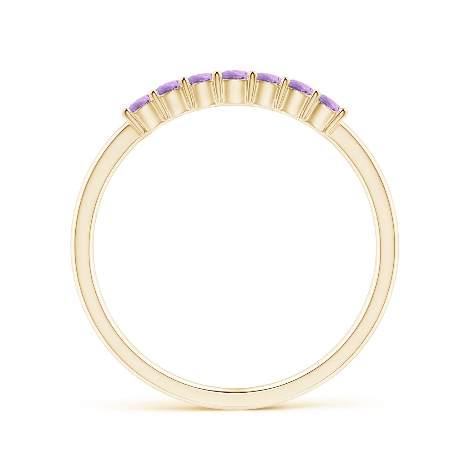 A - Amethyst / 0.21 CT / 14 KT Yellow Gold