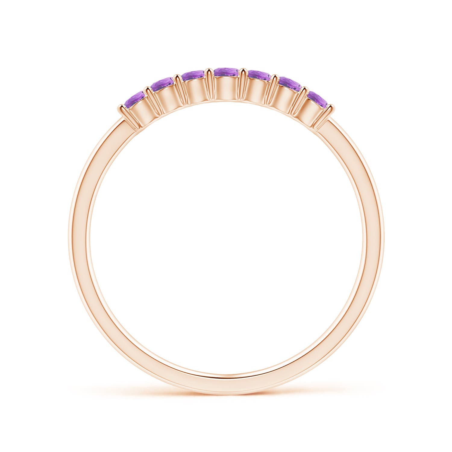 AA - Amethyst / 0.21 CT / 14 KT Rose Gold