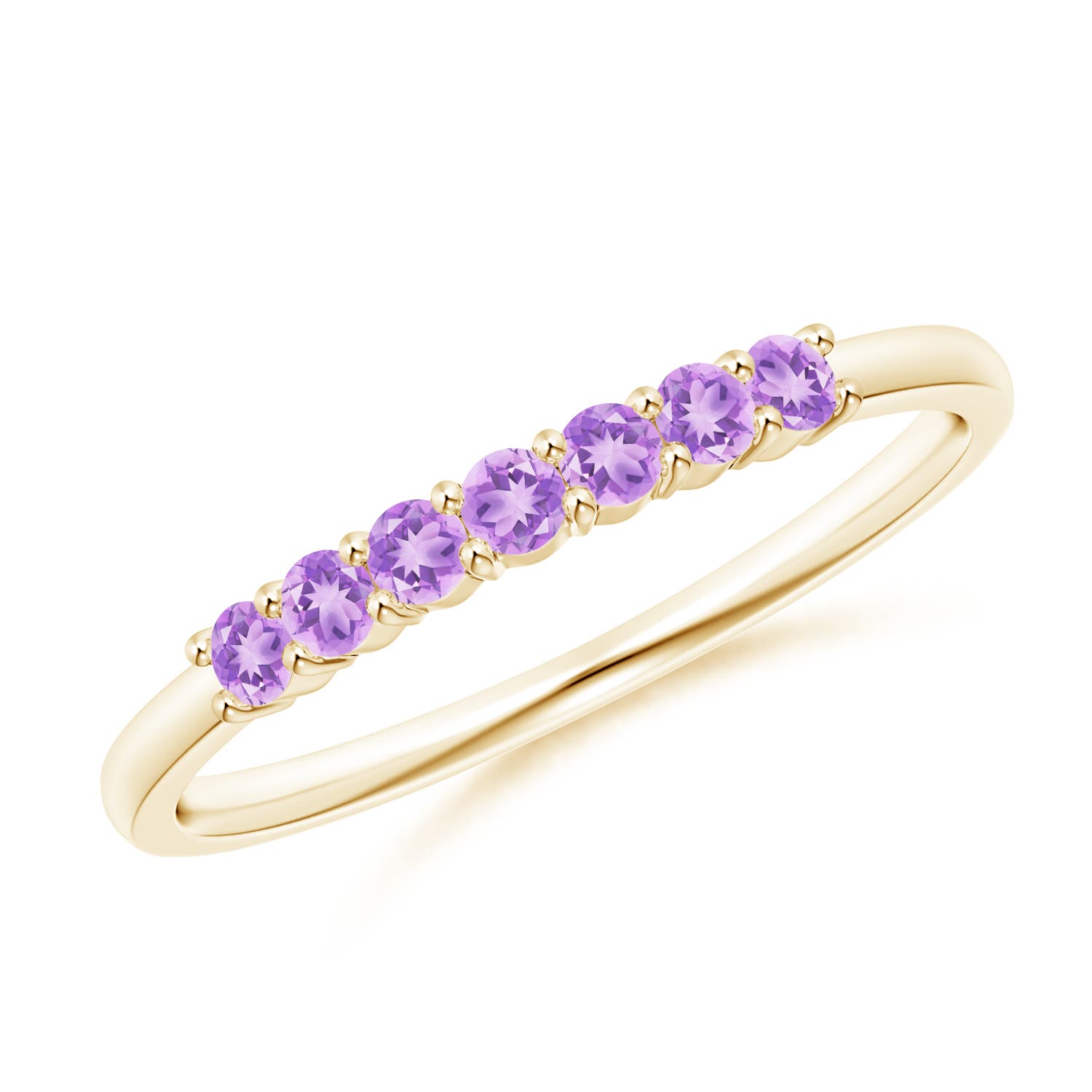 AA - Amethyst / 0.21 CT / 14 KT Yellow Gold