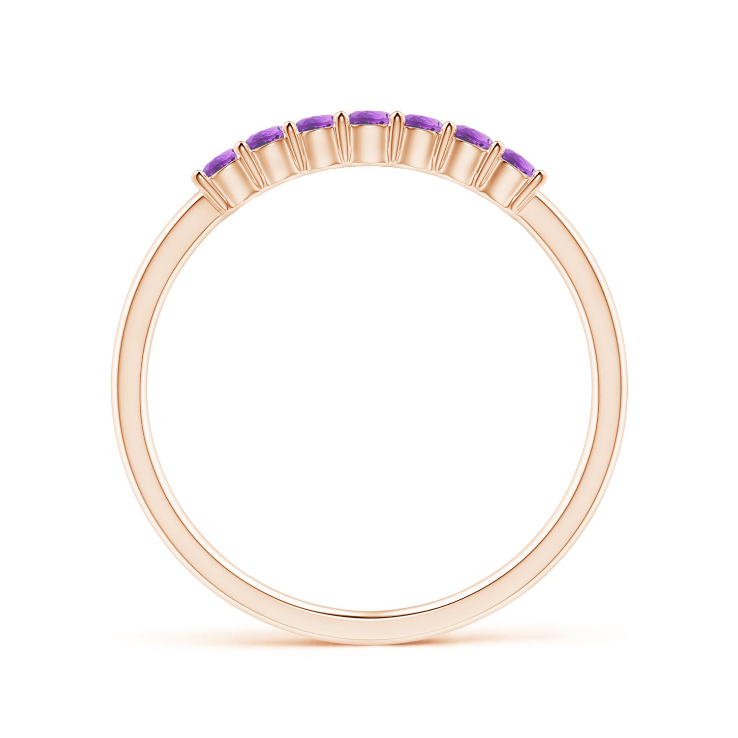 AAA - Amethyst / 0.21 CT / 14 KT Rose Gold