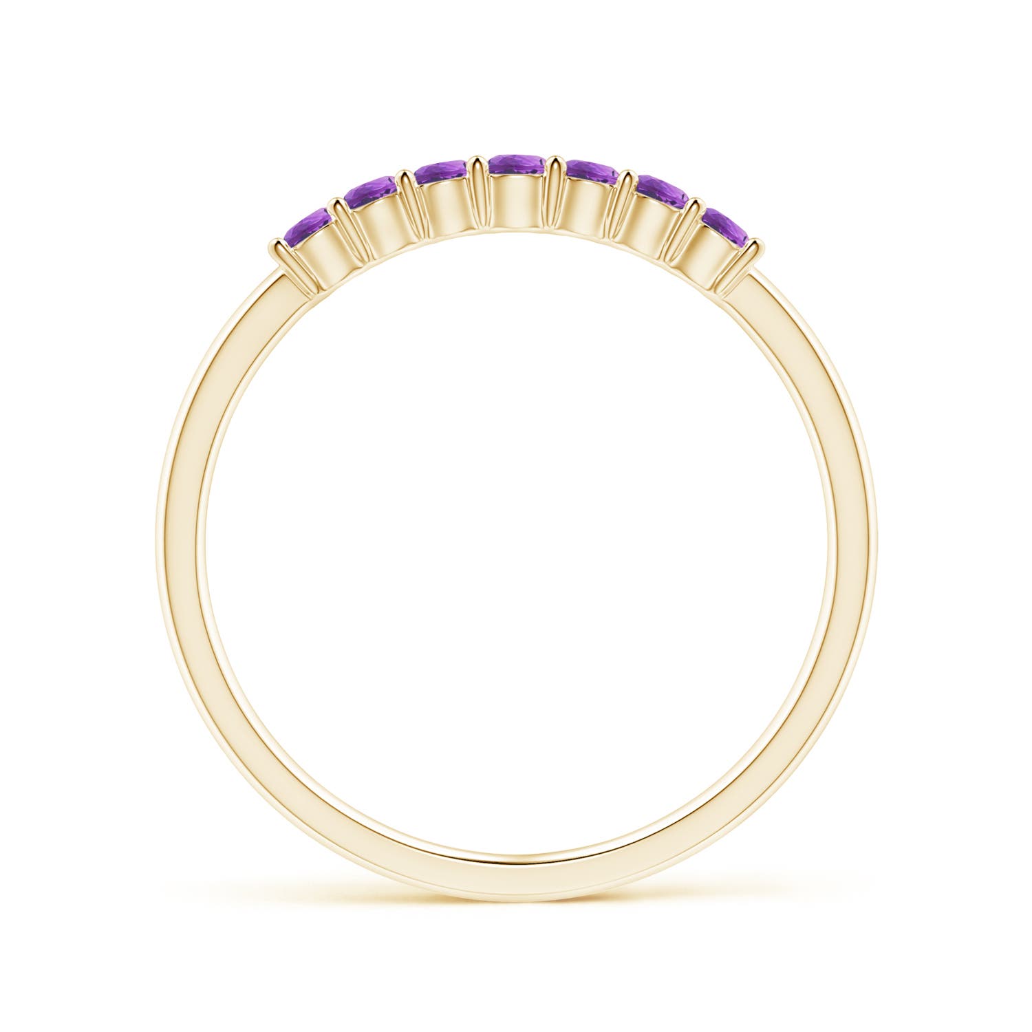 AAAA - Amethyst / 0.21 CT / 14 KT Yellow Gold