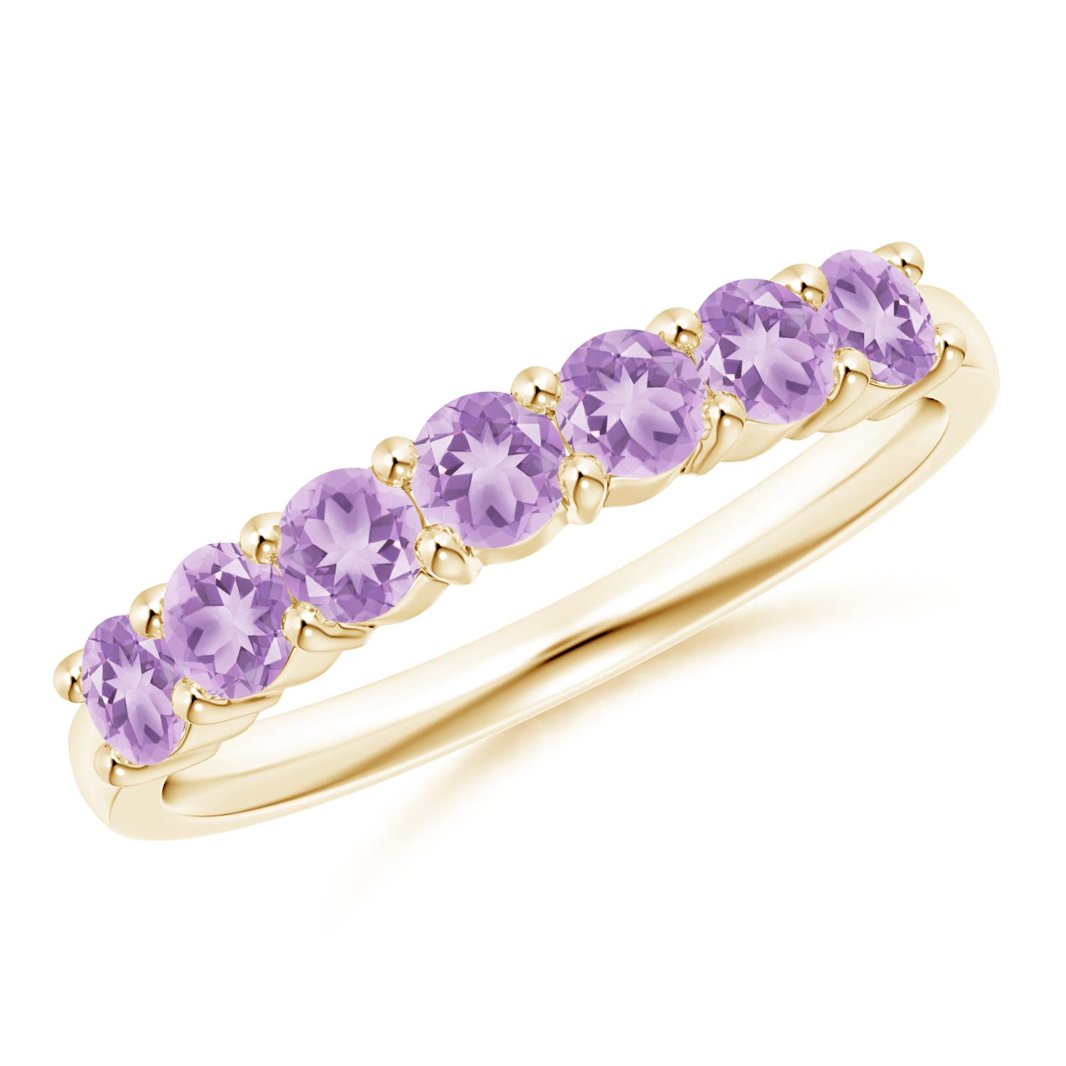 A - Amethyst / 0.7 CT / 14 KT Yellow Gold