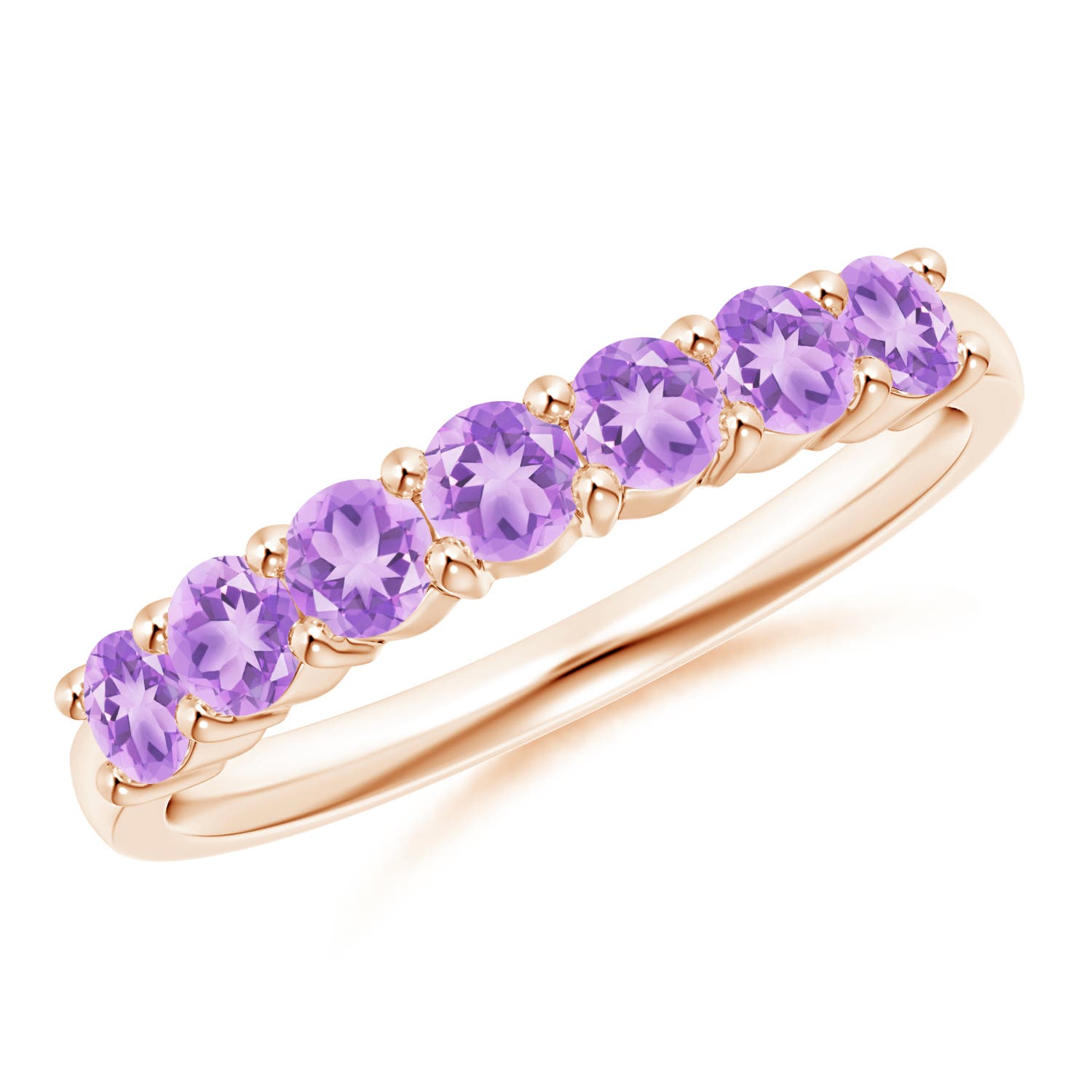 AA - Amethyst / 0.7 CT / 14 KT Rose Gold