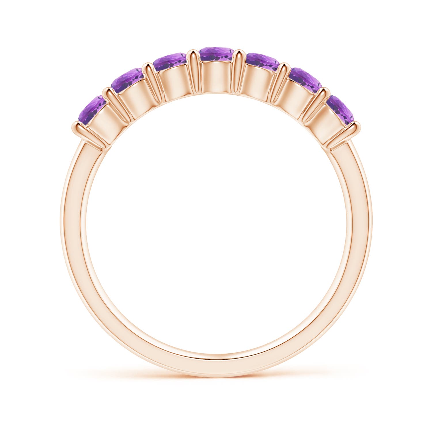 AAA - Amethyst / 0.7 CT / 14 KT Rose Gold