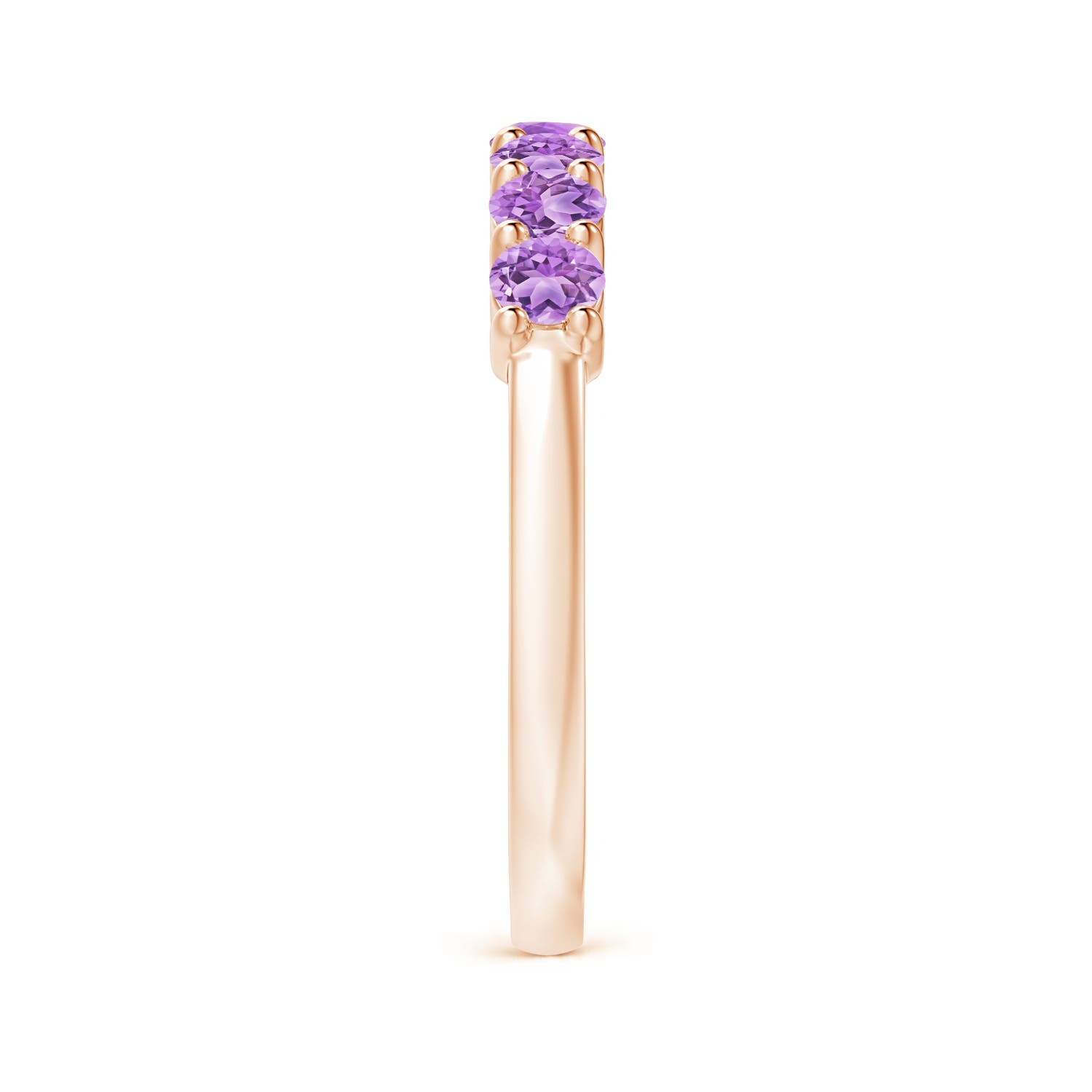 AAA - Amethyst / 0.7 CT / 14 KT Rose Gold