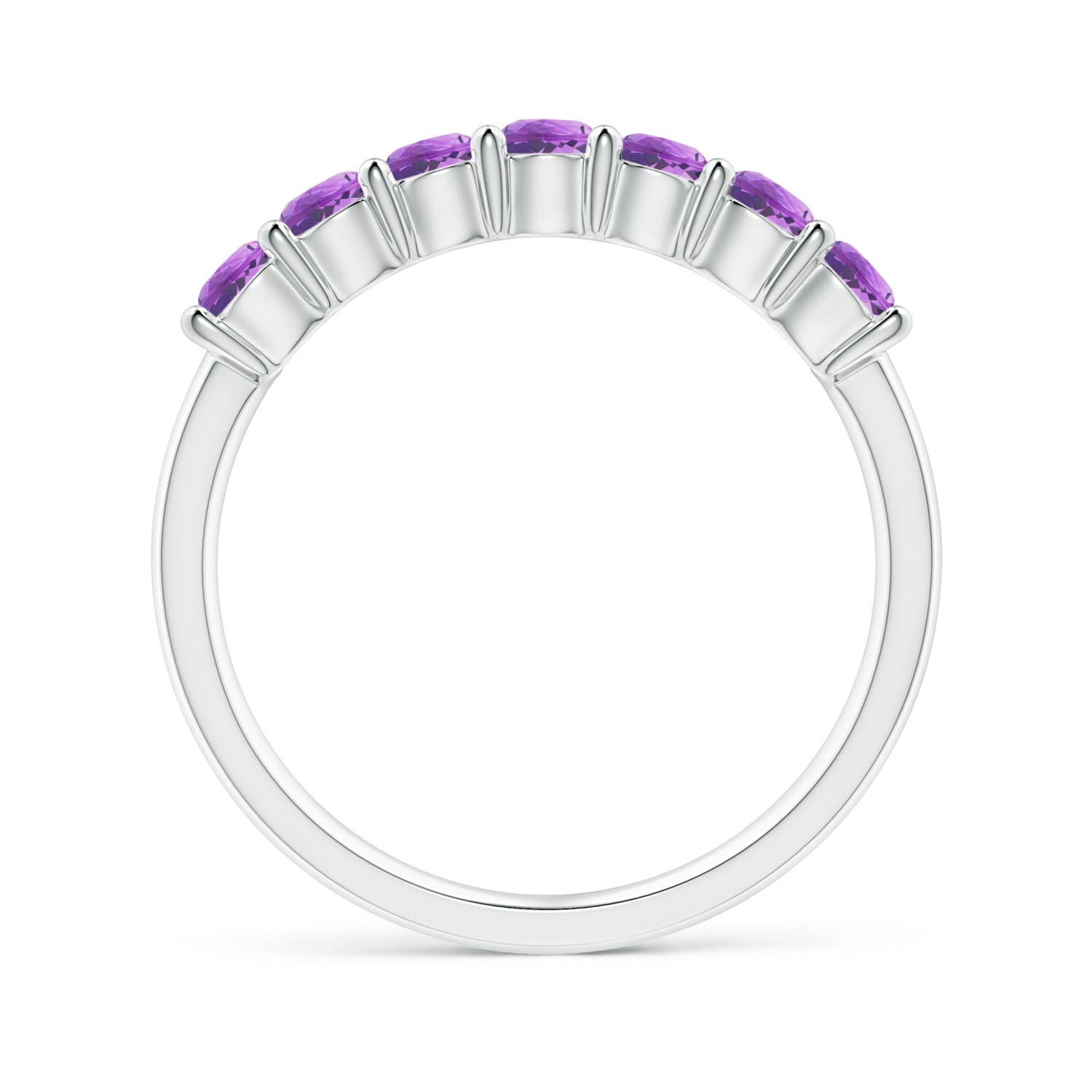 AAA - Amethyst / 0.7 CT / 14 KT White Gold