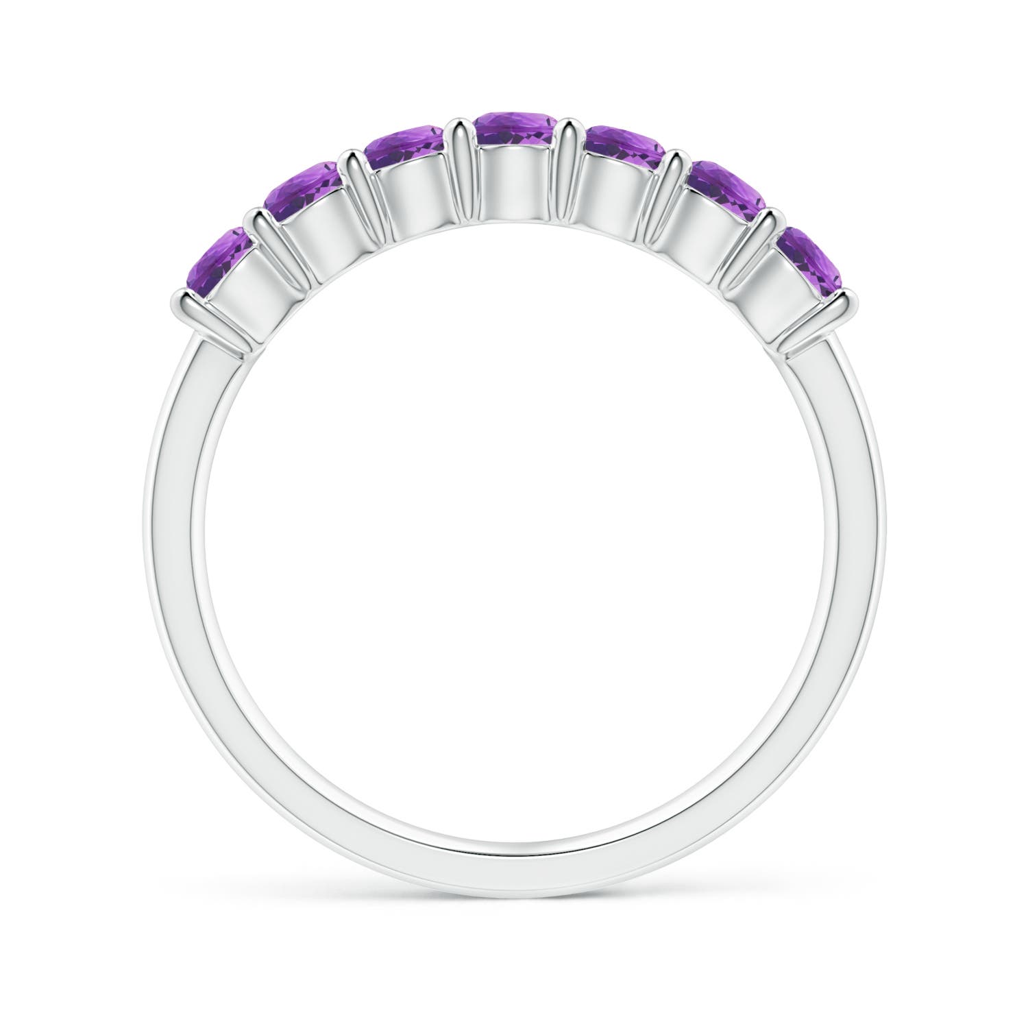 AAAA - Amethyst / 0.7 CT / 14 KT White Gold