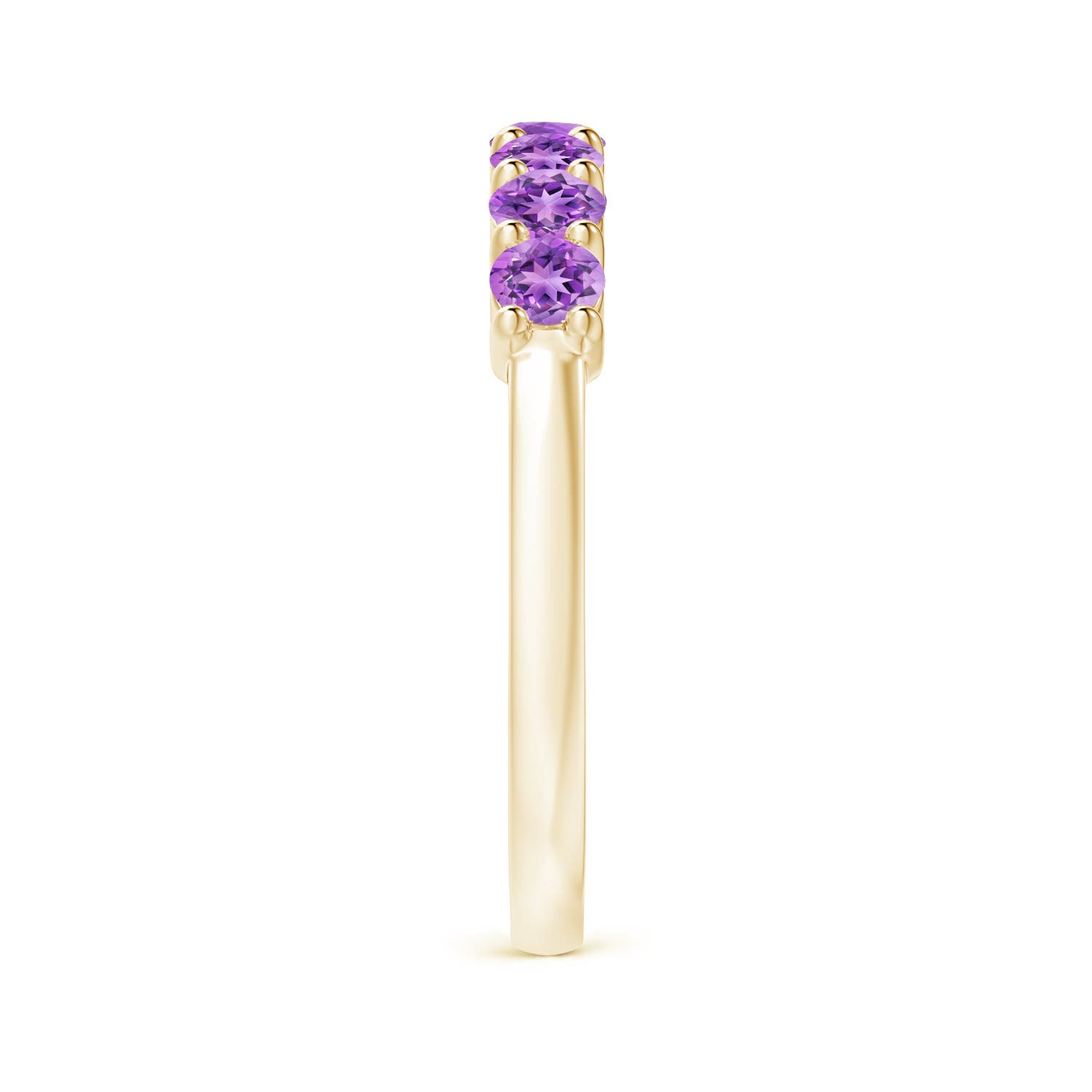 AAAA - Amethyst / 0.7 CT / 14 KT Yellow Gold