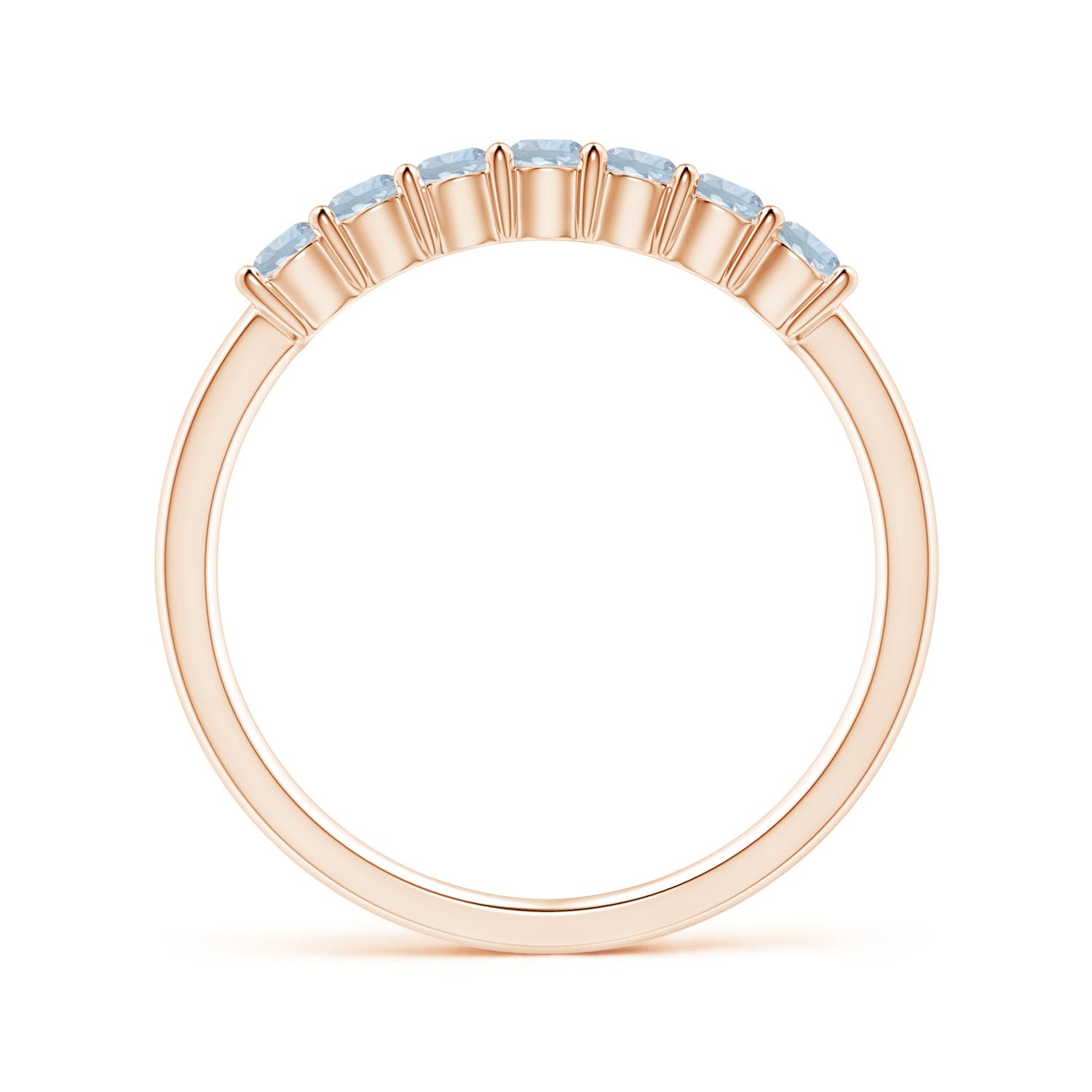 A - Aquamarine / 0.42 CT / 14 KT Rose Gold