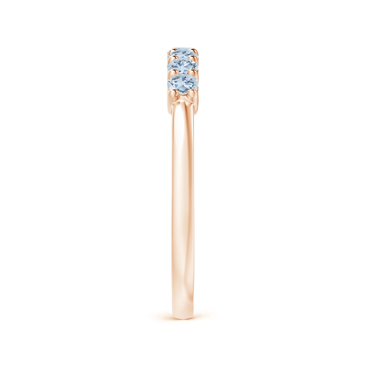 A - Aquamarine / 0.42 CT / 14 KT Rose Gold