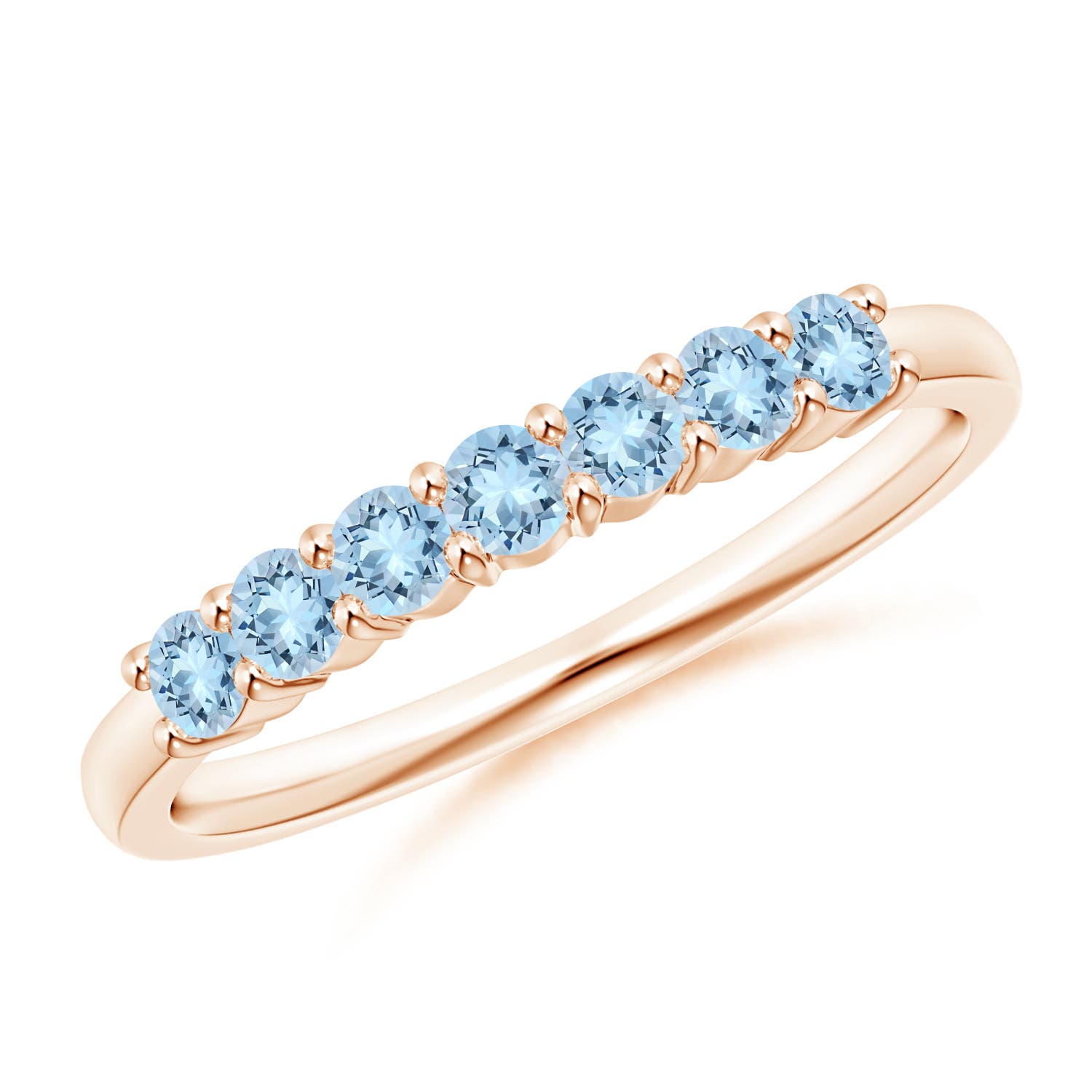 AAA - Aquamarine / 0.42 CT / 14 KT Rose Gold