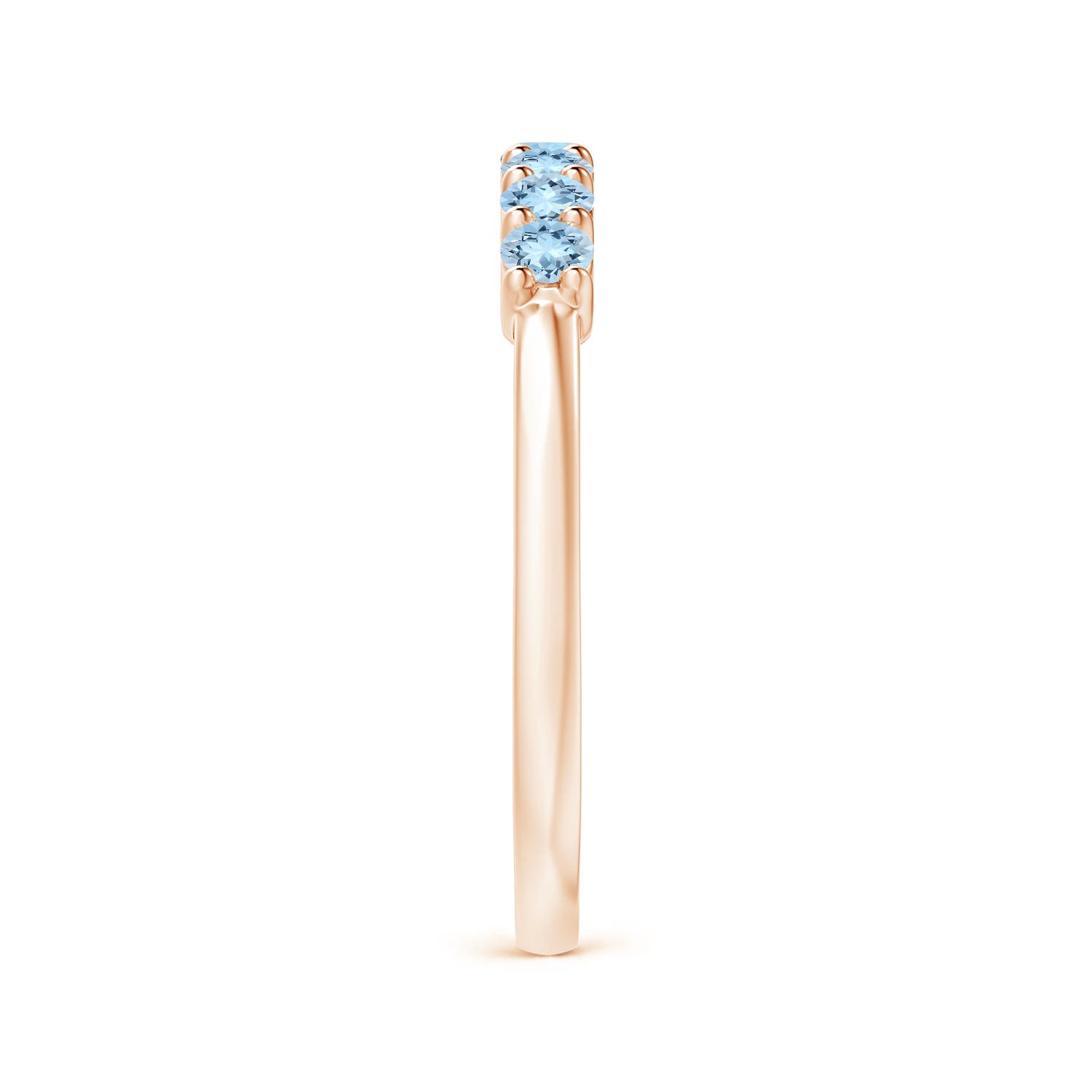 AAA - Aquamarine / 0.42 CT / 14 KT Rose Gold