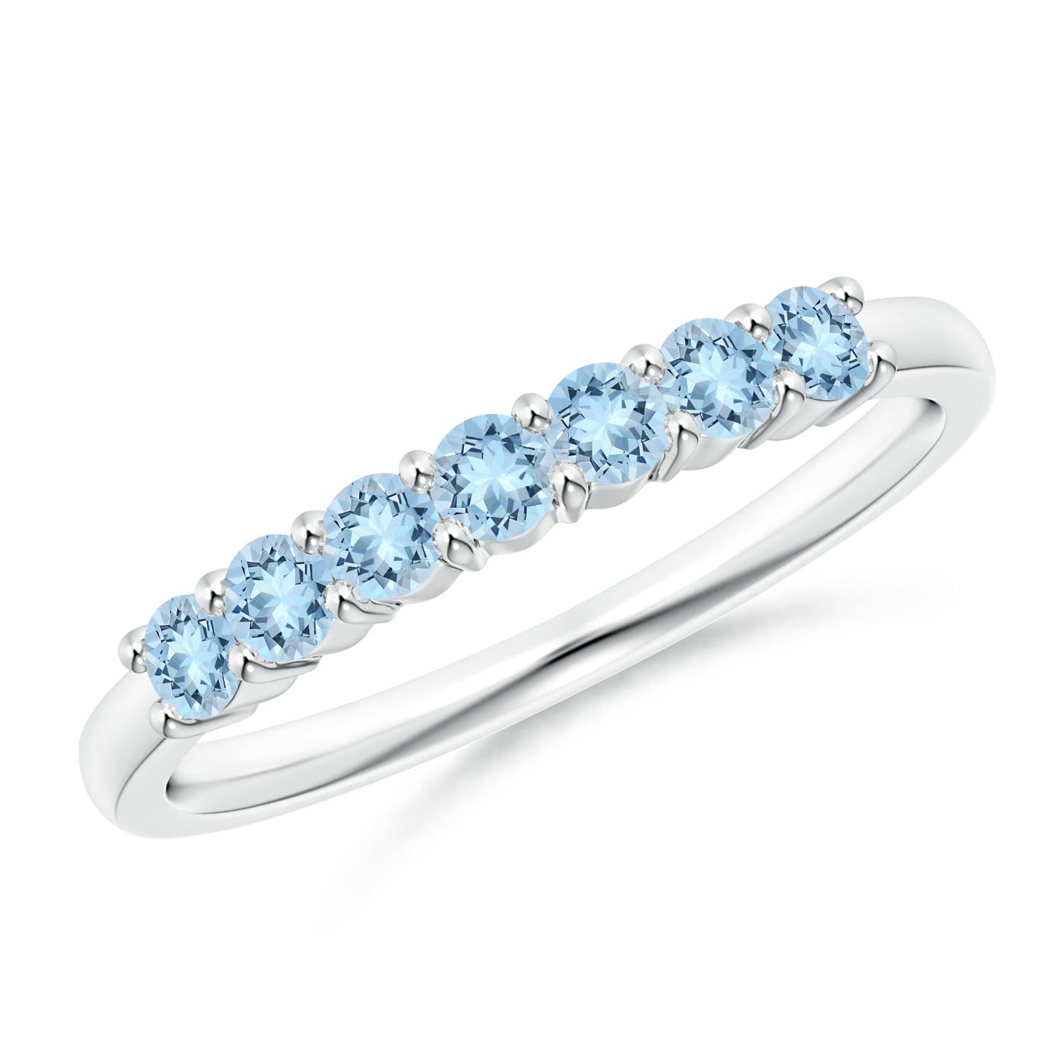 AAA - Aquamarine / 0.42 CT / 14 KT White Gold