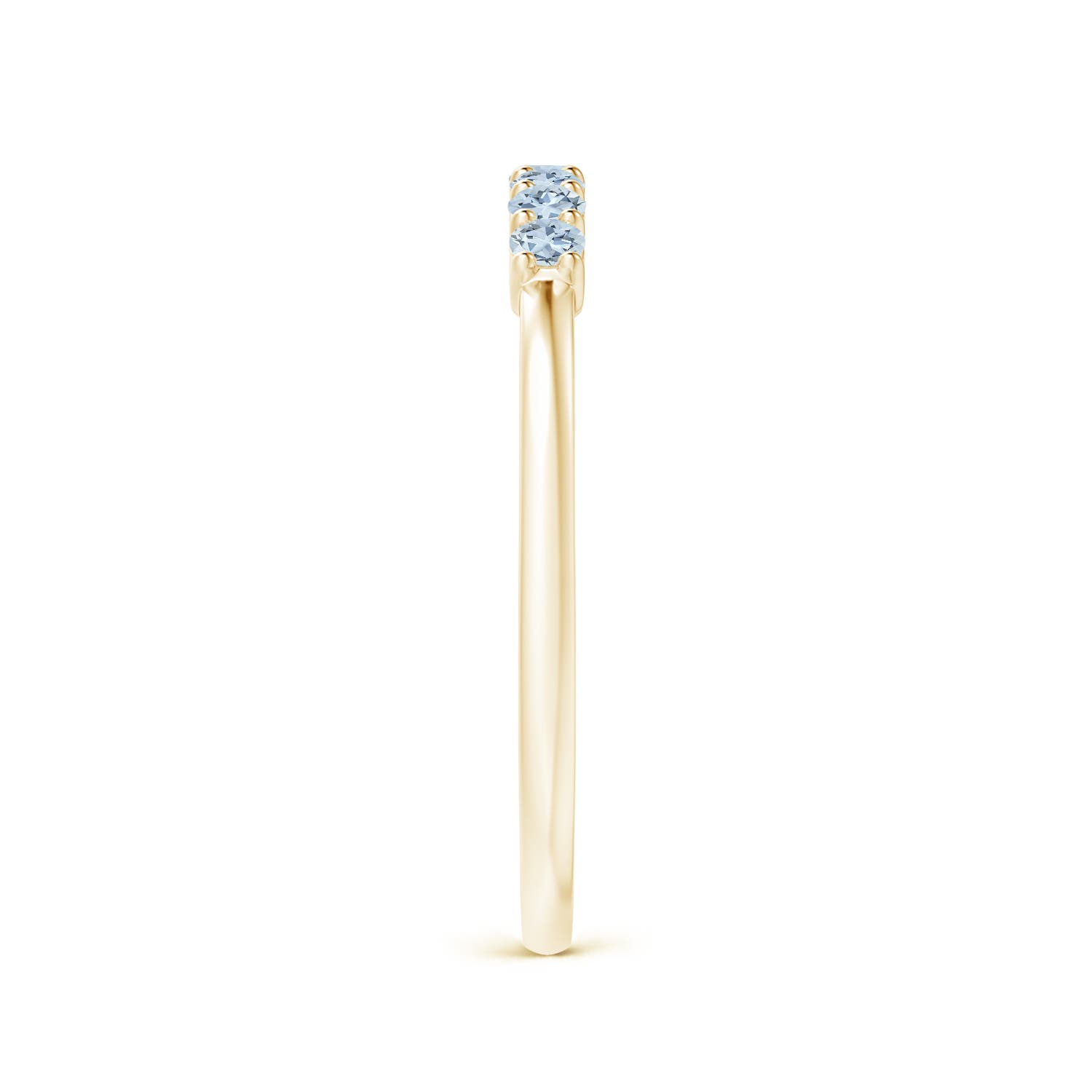 A - Aquamarine / 0.21 CT / 14 KT Yellow Gold