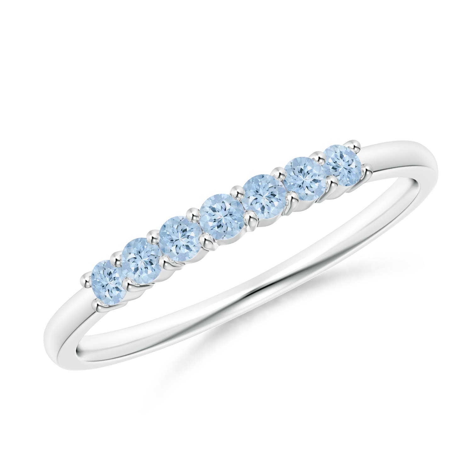 AA - Aquamarine / 0.21 CT / 14 KT White Gold