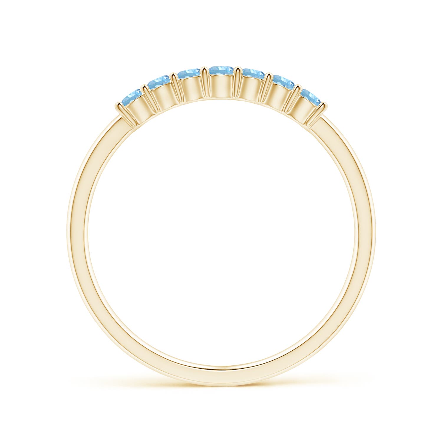 AAAA - Aquamarine / 0.21 CT / 14 KT Yellow Gold