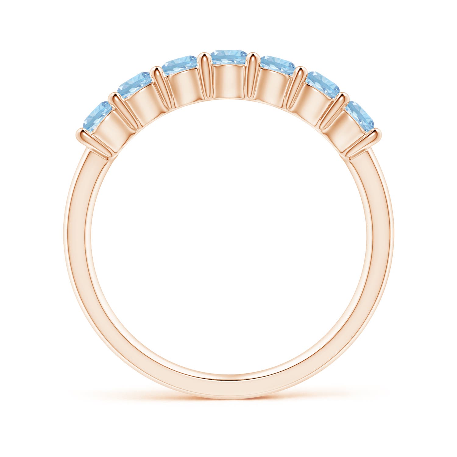 AAA - Aquamarine / 0.7 CT / 14 KT Rose Gold