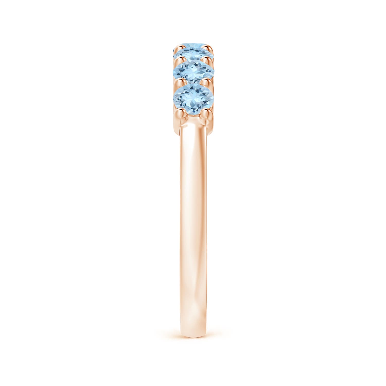 AAA - Aquamarine / 0.7 CT / 14 KT Rose Gold