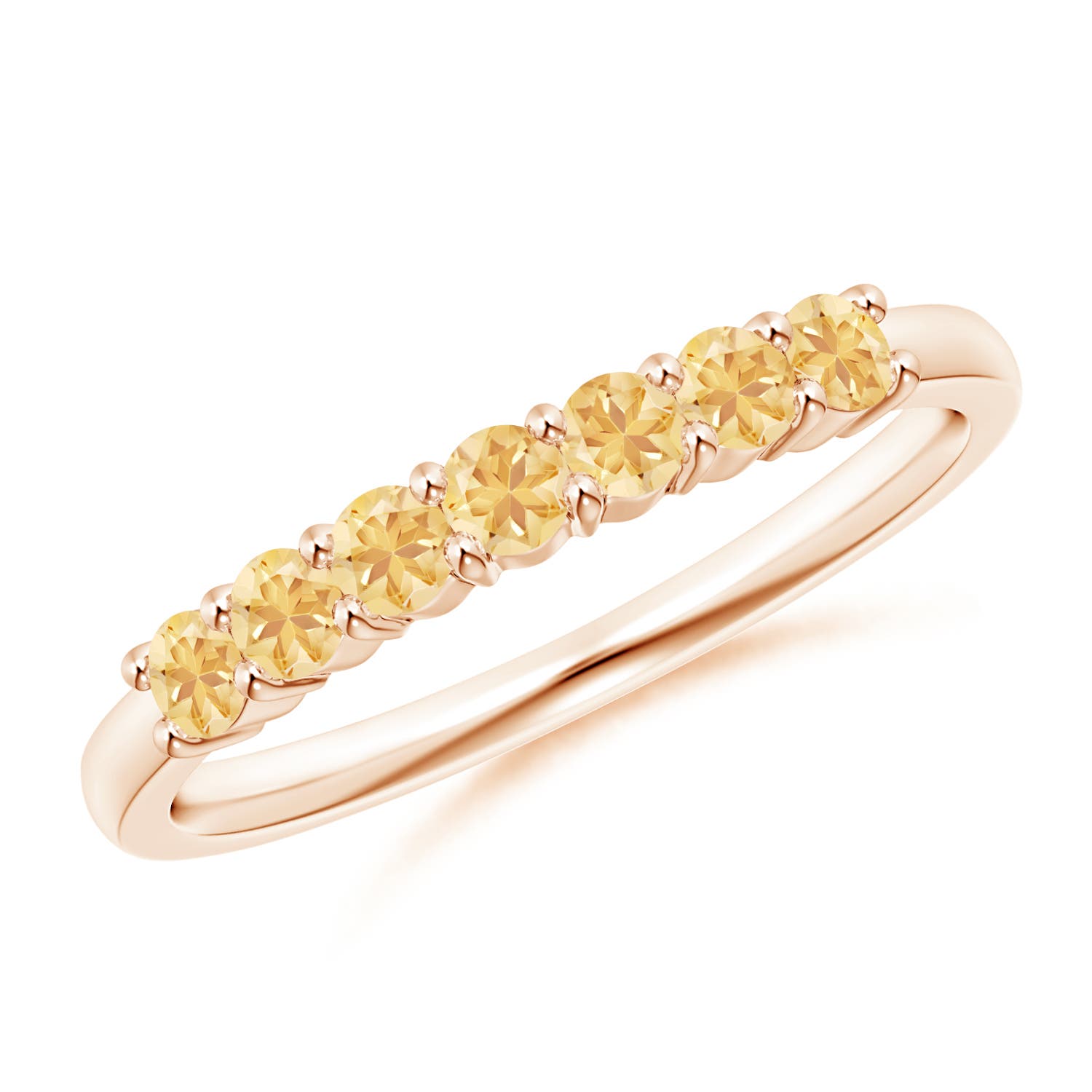 A - Citrine / 0.42 CT / 14 KT Rose Gold