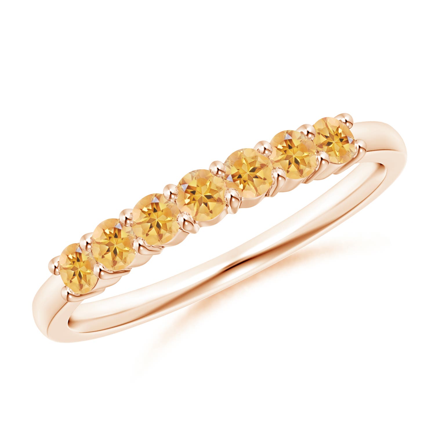 AA - Citrine / 0.42 CT / 14 KT Rose Gold