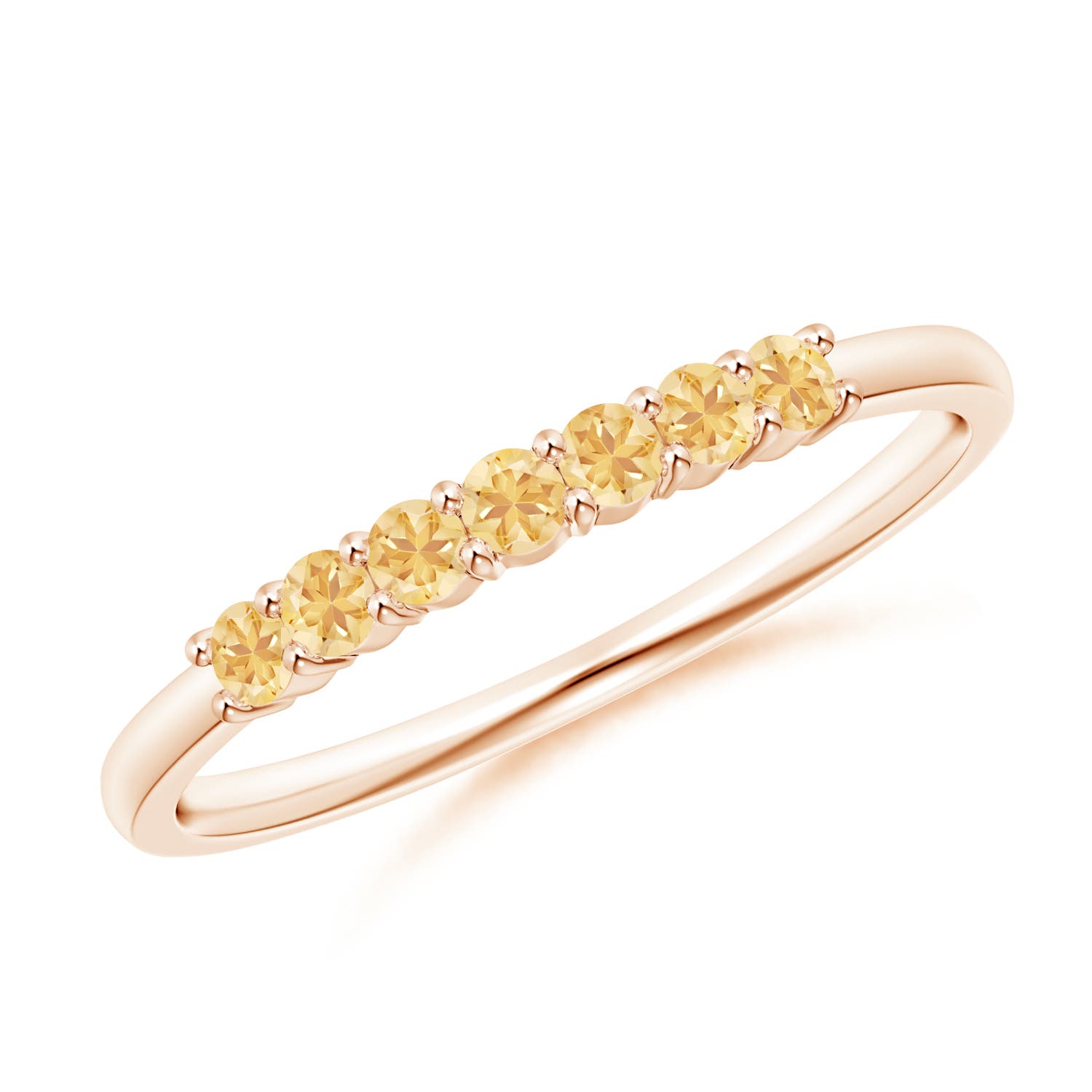 A - Citrine / 0.28 CT / 14 KT Rose Gold