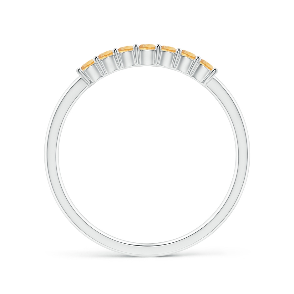 2mm A Half Eternity Seven Stone Citrine Wedding Band in S999 Silver side-1