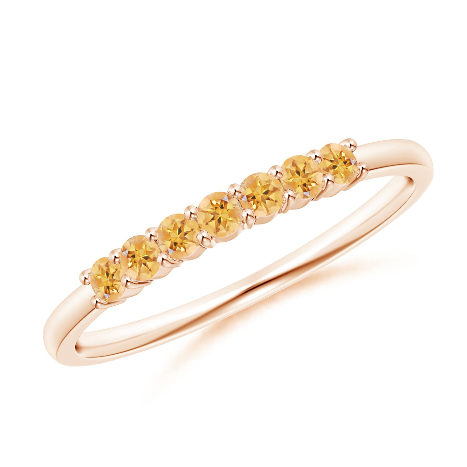 AA - Citrine / 0.28 CT / 14 KT Rose Gold