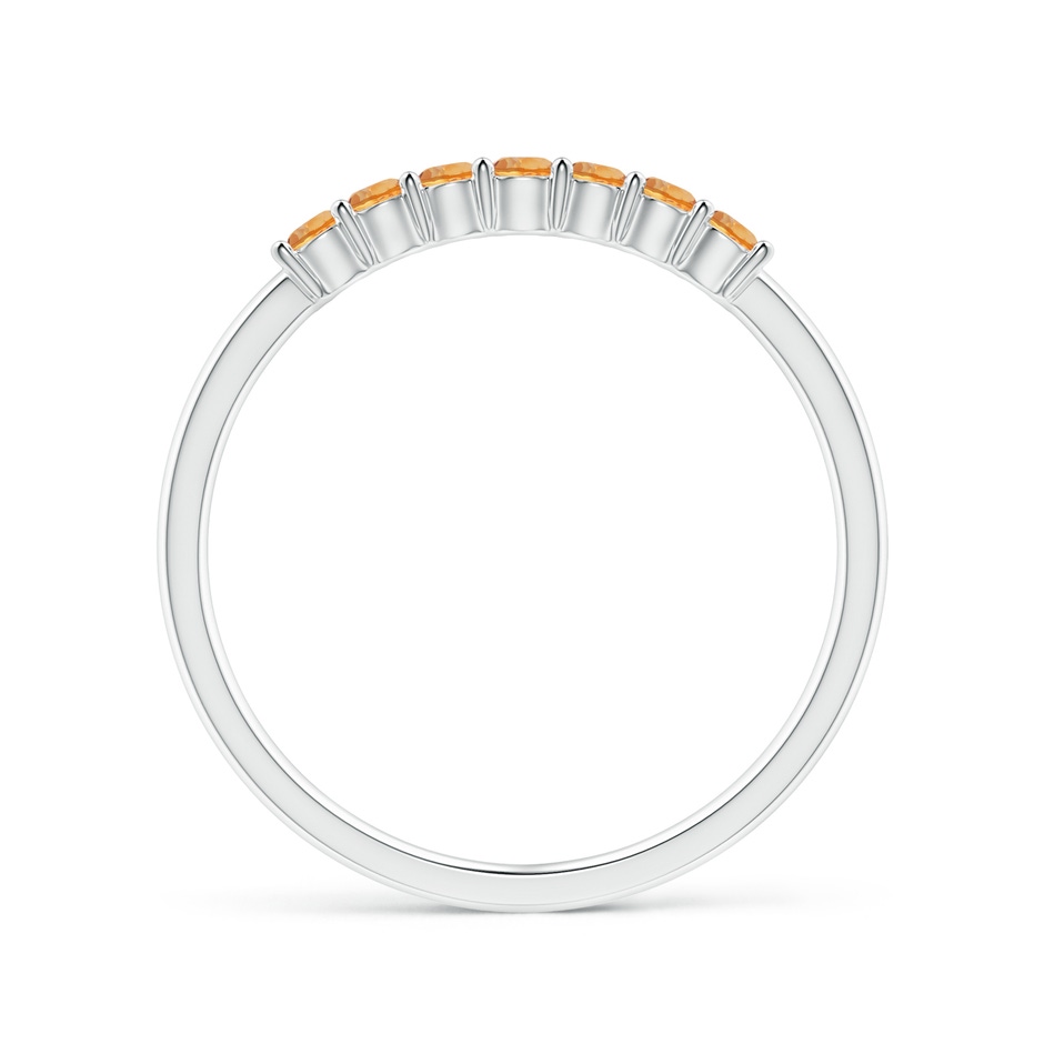 2mm AAA Half Eternity Seven Stone Citrine Wedding Band in S999 Silver side-1