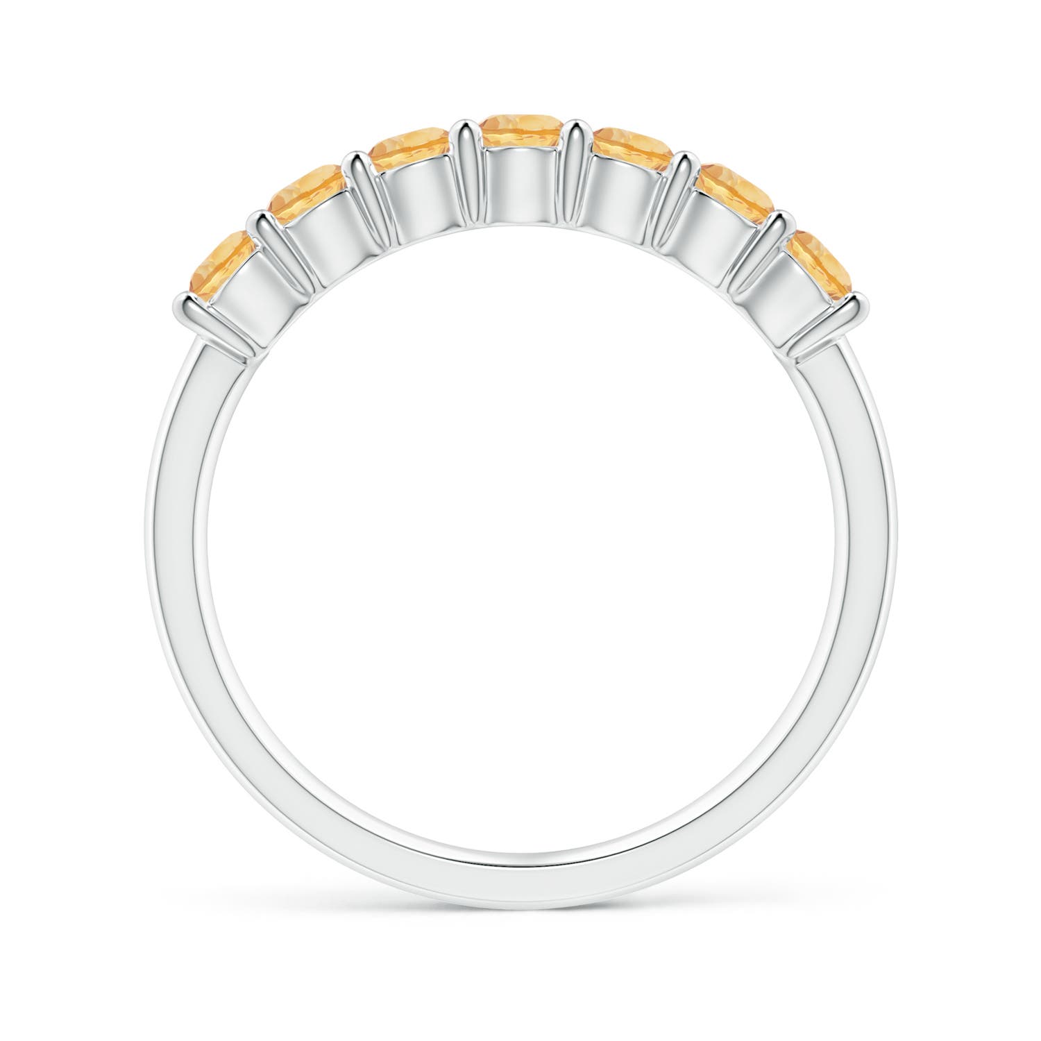 A - Citrine / 0.7 CT / 14 KT White Gold