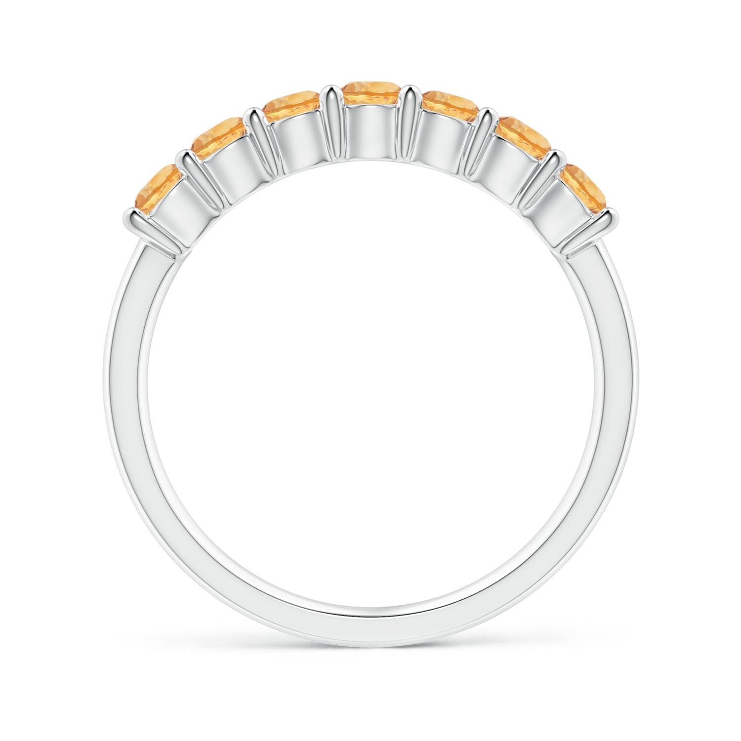 AA - Citrine / 0.7 CT / 14 KT White Gold