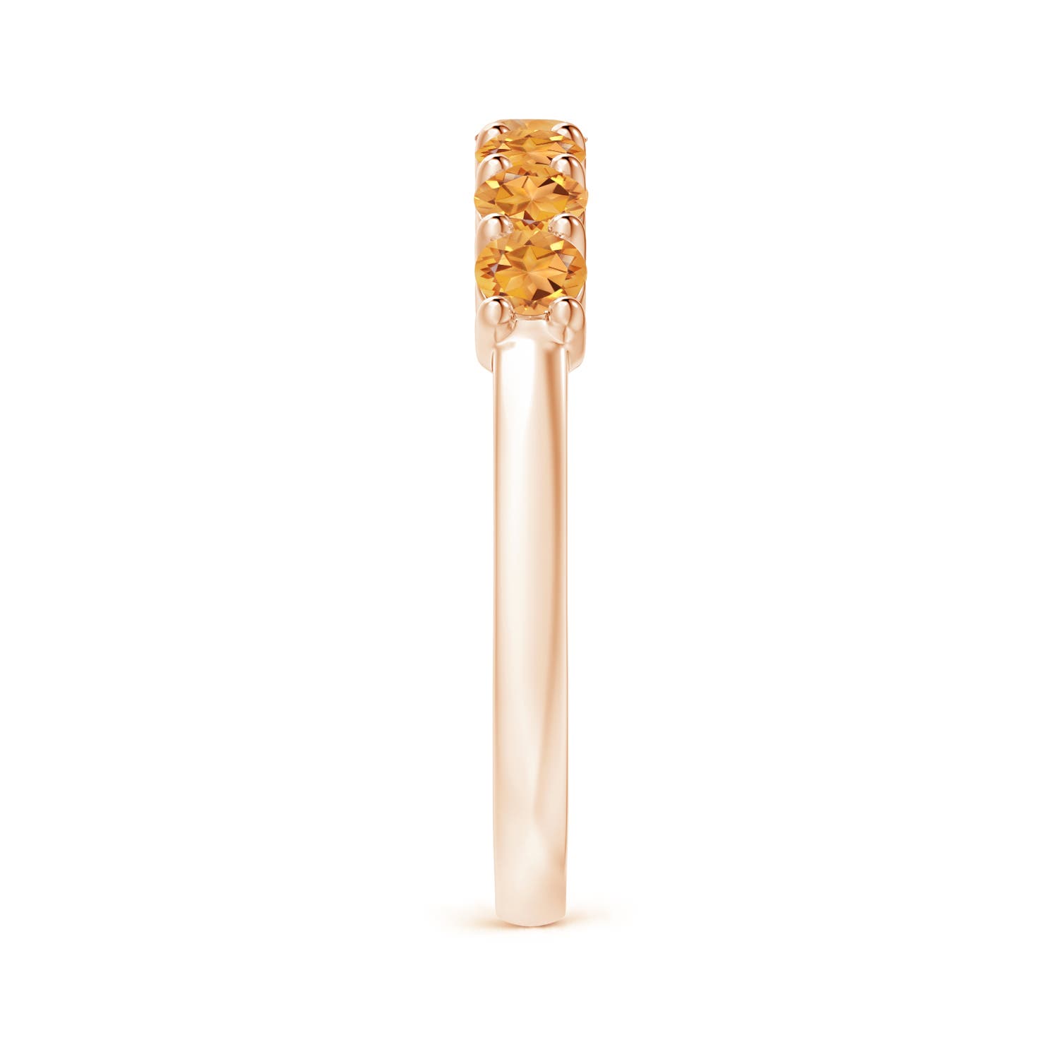 AAA - Citrine / 0.7 CT / 14 KT Rose Gold