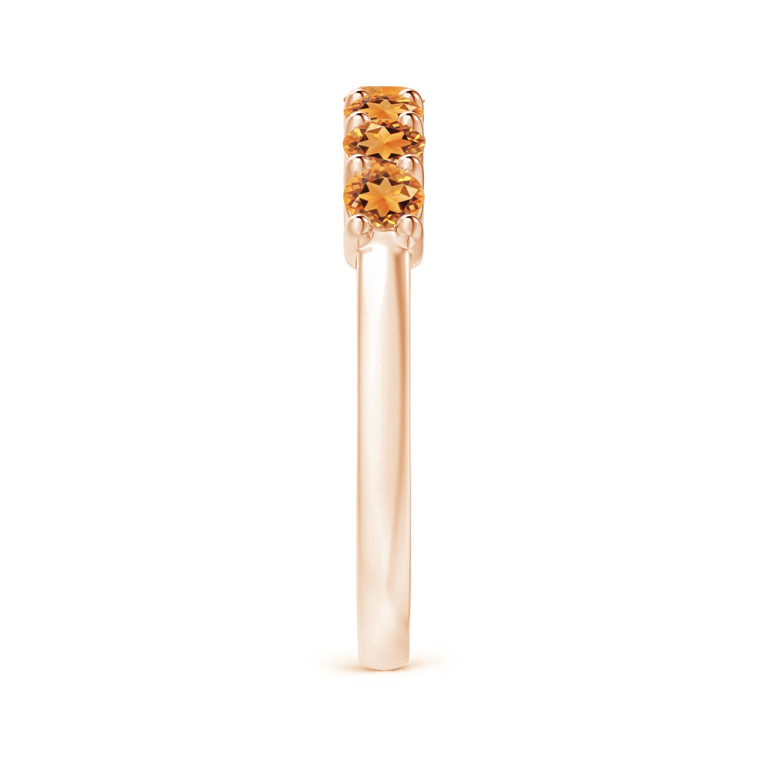 AAAA - Citrine / 0.7 CT / 14 KT Rose Gold