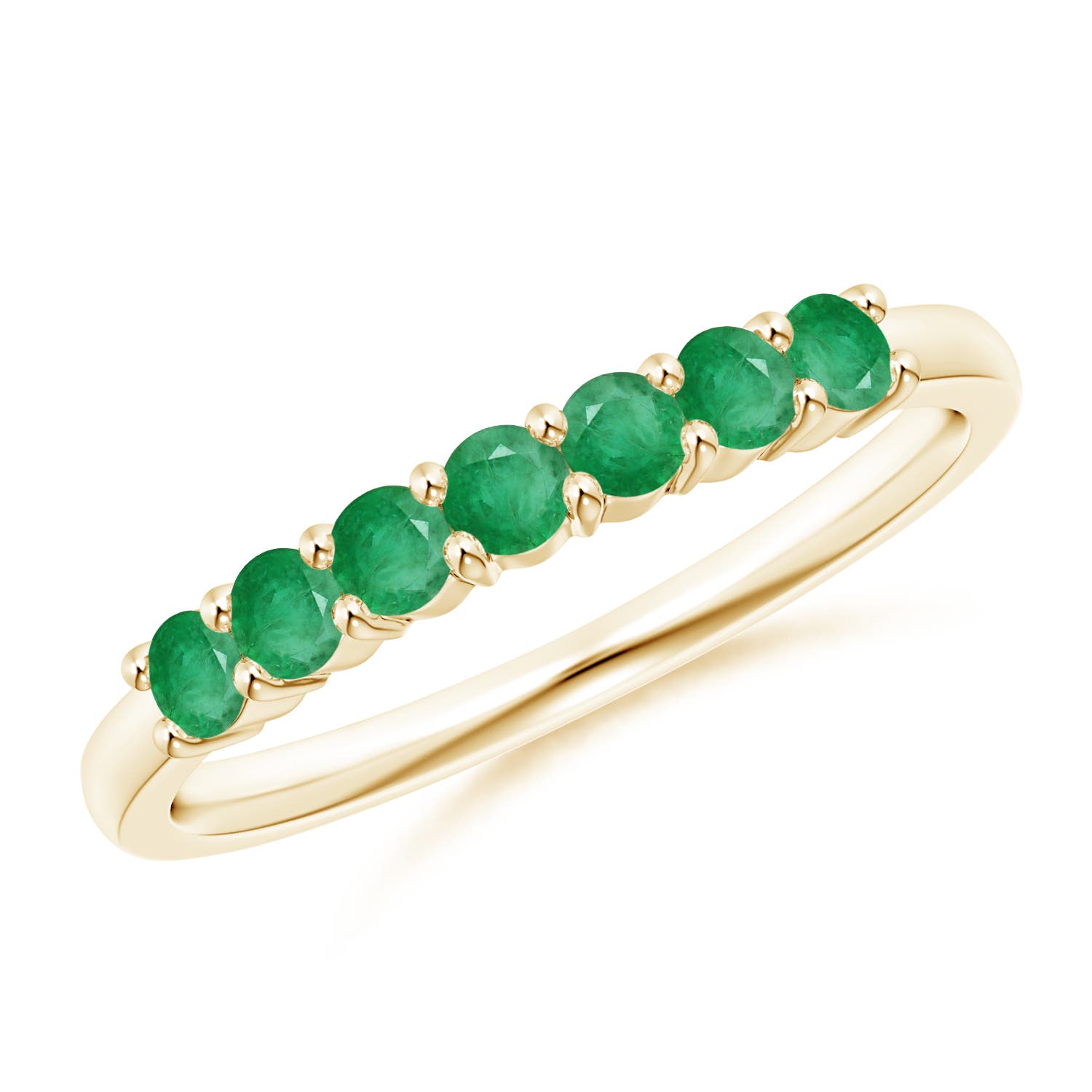 A - Emerald / 0.44 CT / 14 KT Yellow Gold