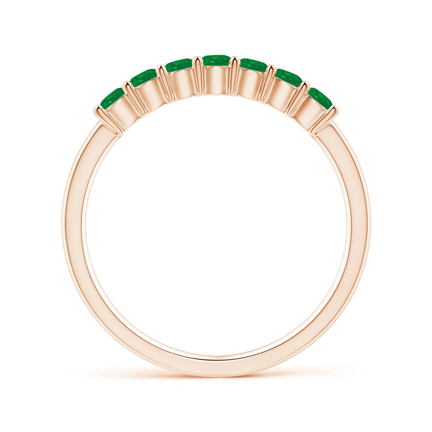 AA - Emerald / 0.44 CT / 14 KT Rose Gold