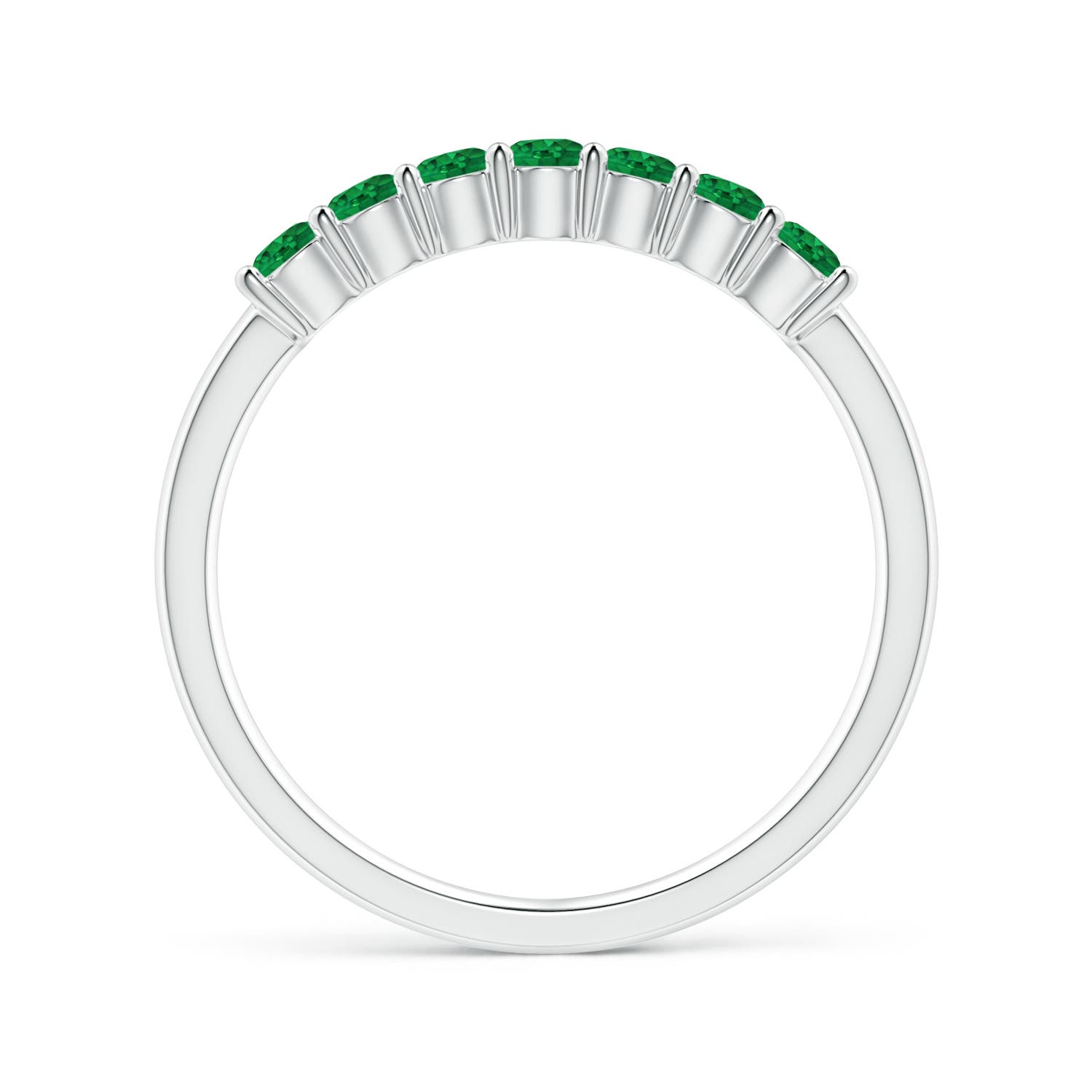 AAA - Emerald / 0.44 CT / 14 KT White Gold