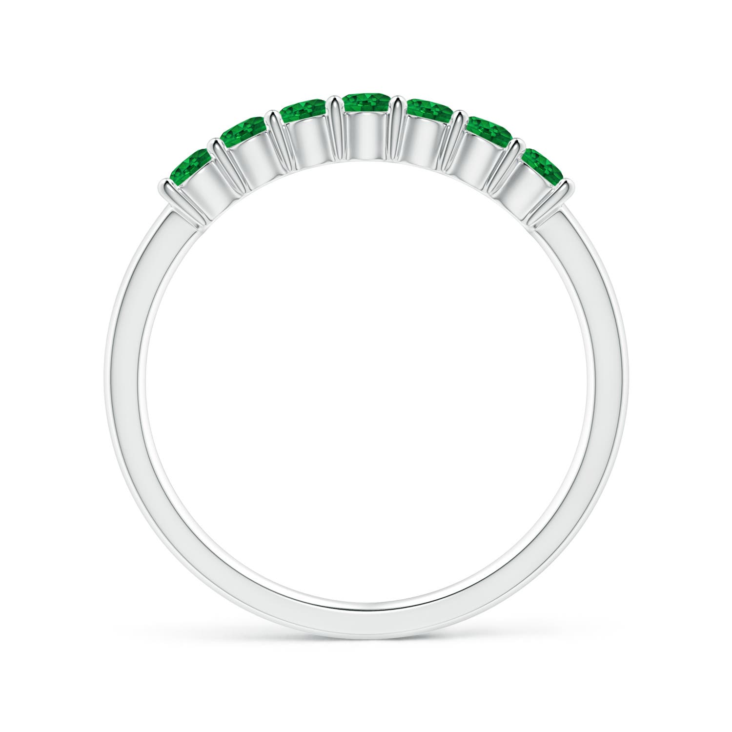 AAAA - Emerald / 0.44 CT / 14 KT White Gold