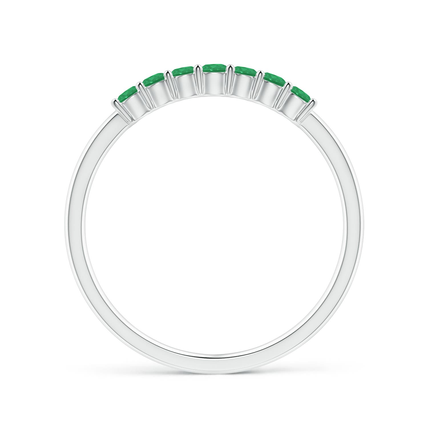 A - Emerald / 0.32 CT / 14 KT White Gold