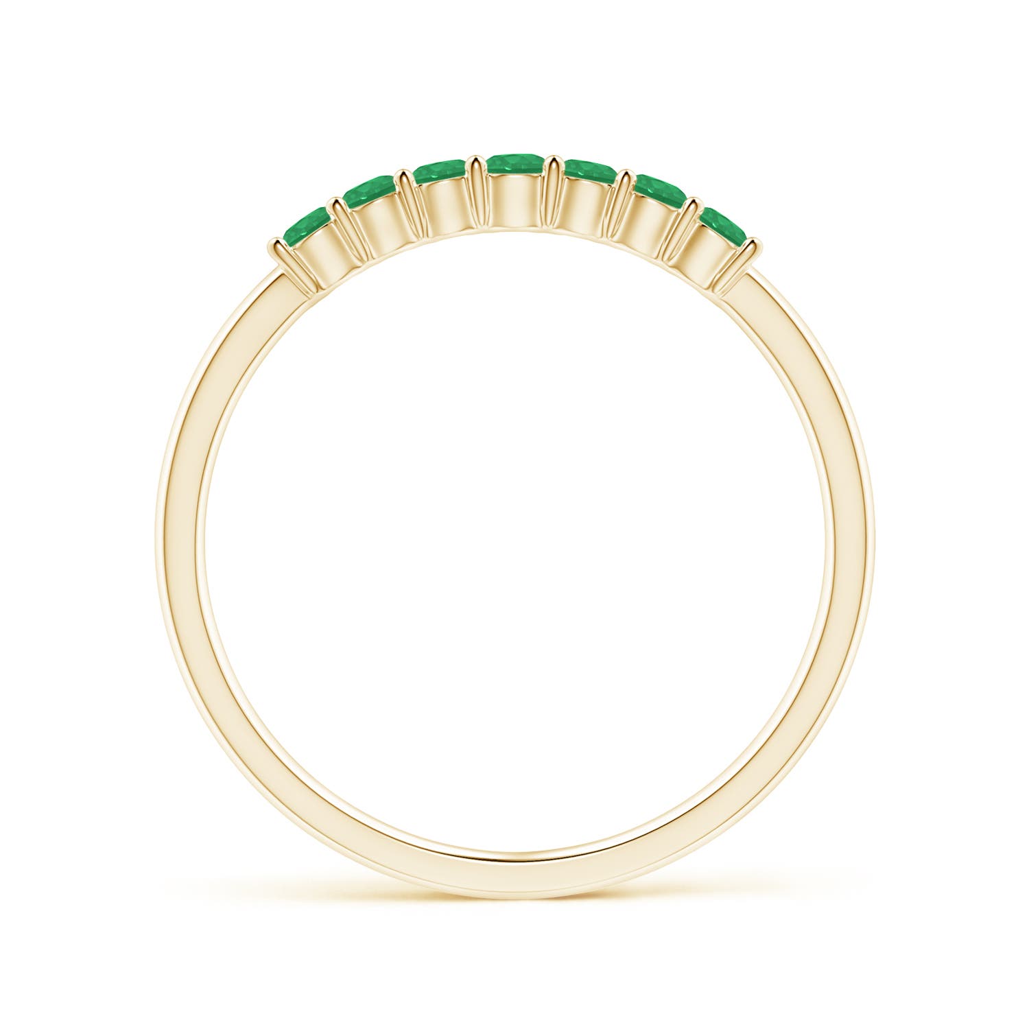 A - Emerald / 0.32 CT / 14 KT Yellow Gold