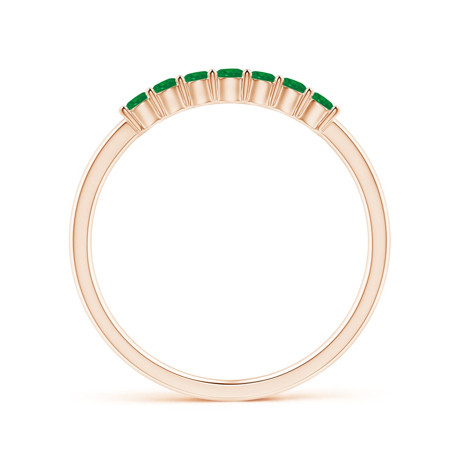 AA - Emerald / 0.32 CT / 14 KT Rose Gold