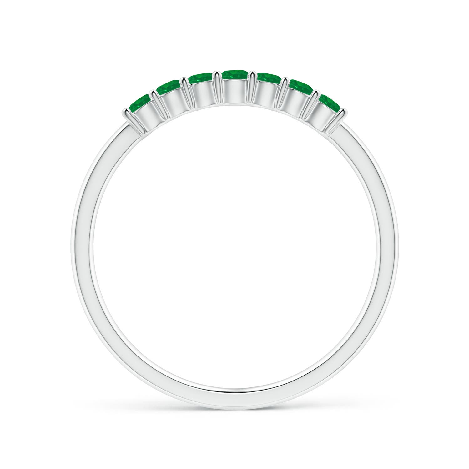 AA - Emerald / 0.32 CT / 14 KT White Gold