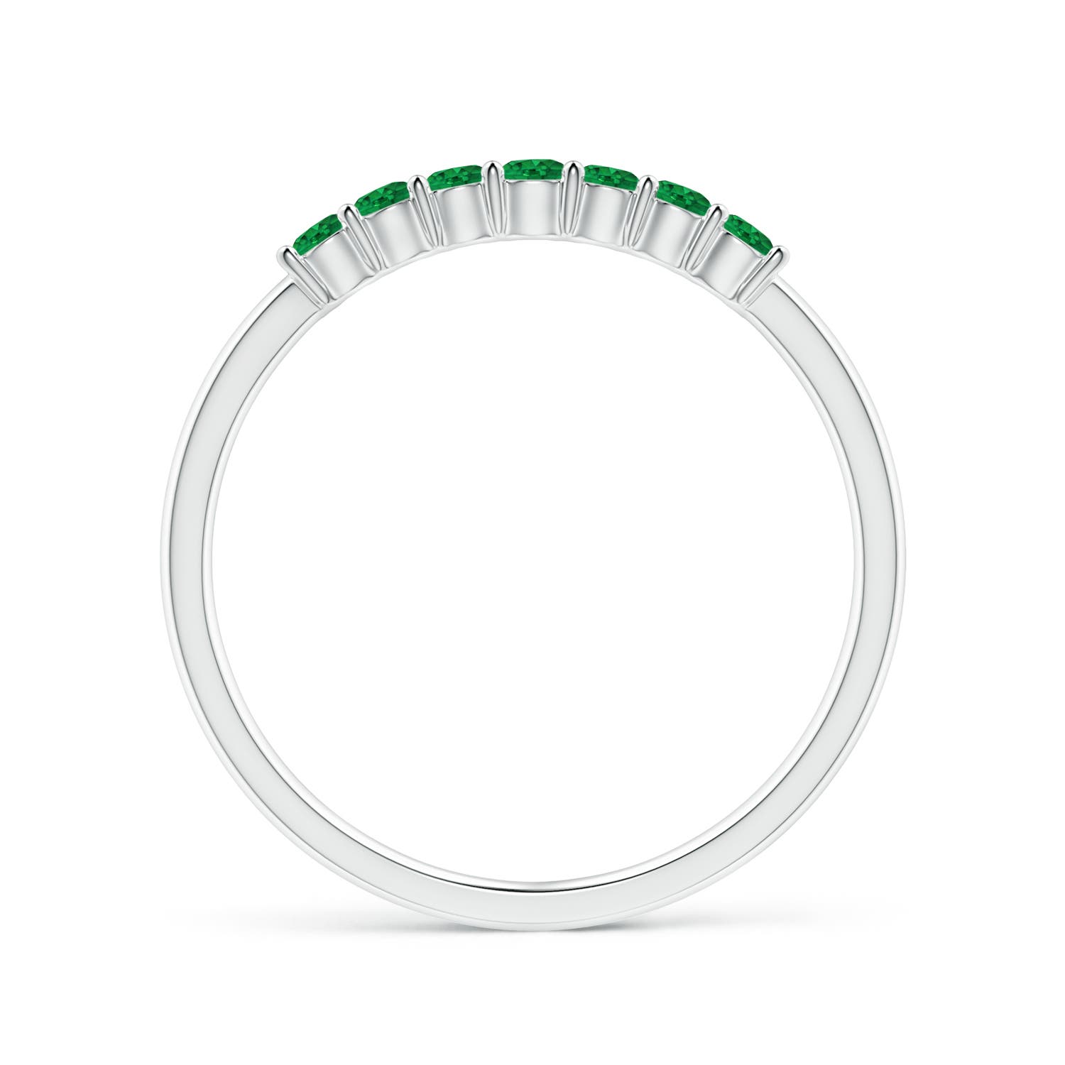 AAA - Emerald / 0.32 CT / 14 KT White Gold