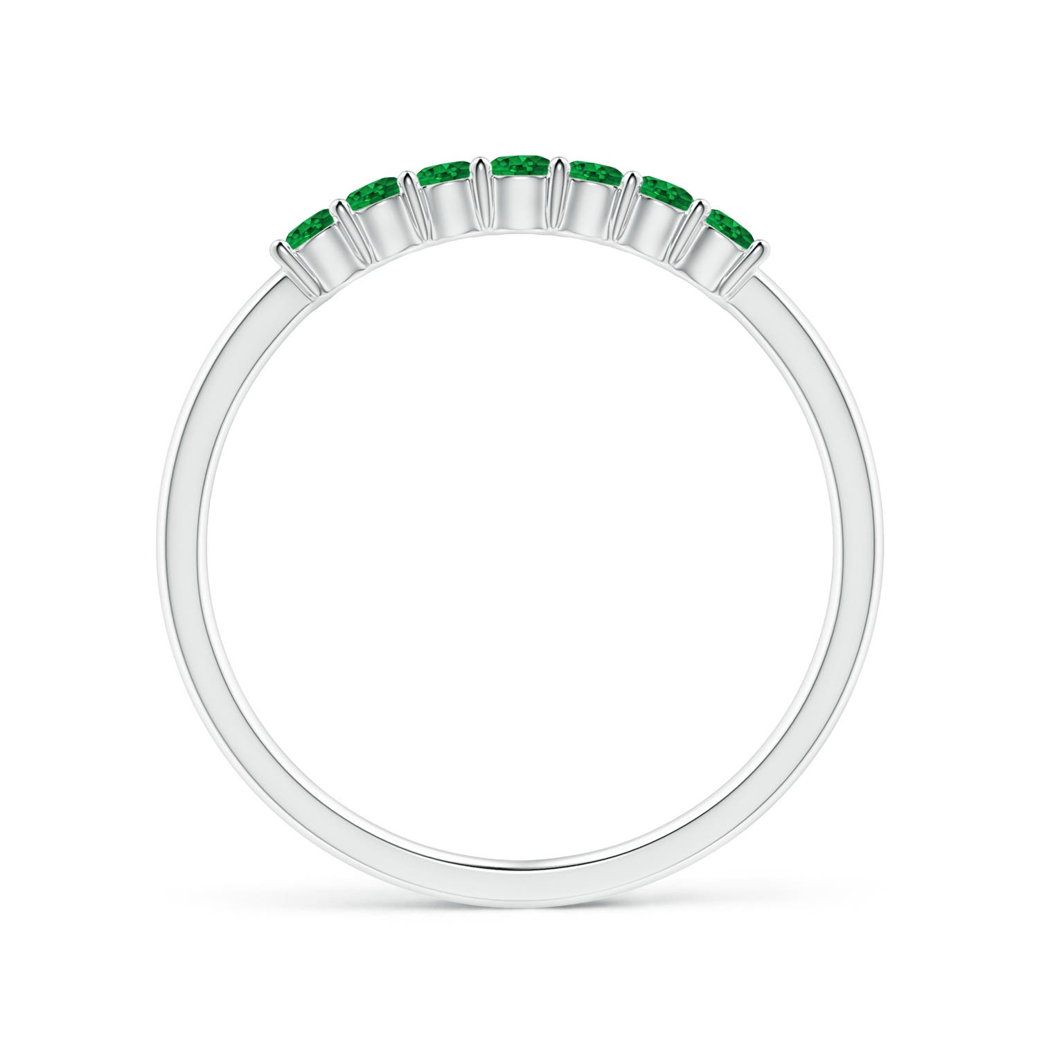 AAAA - Emerald / 0.32 CT / 14 KT White Gold