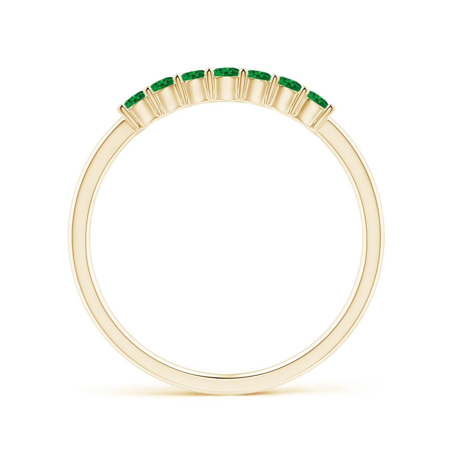 AAAA - Emerald / 0.32 CT / 14 KT Yellow Gold