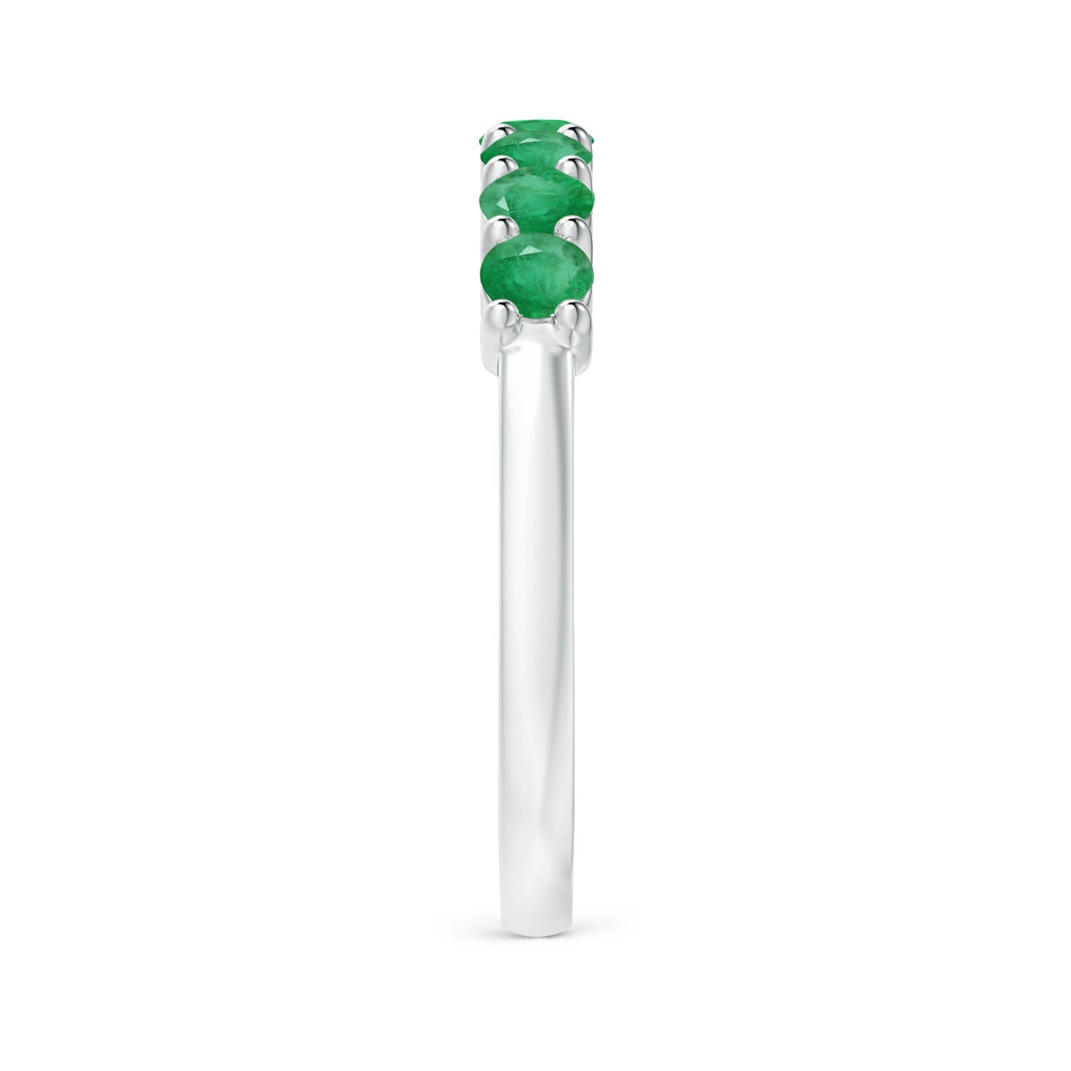 A - Emerald / 0.7 CT / 14 KT White Gold