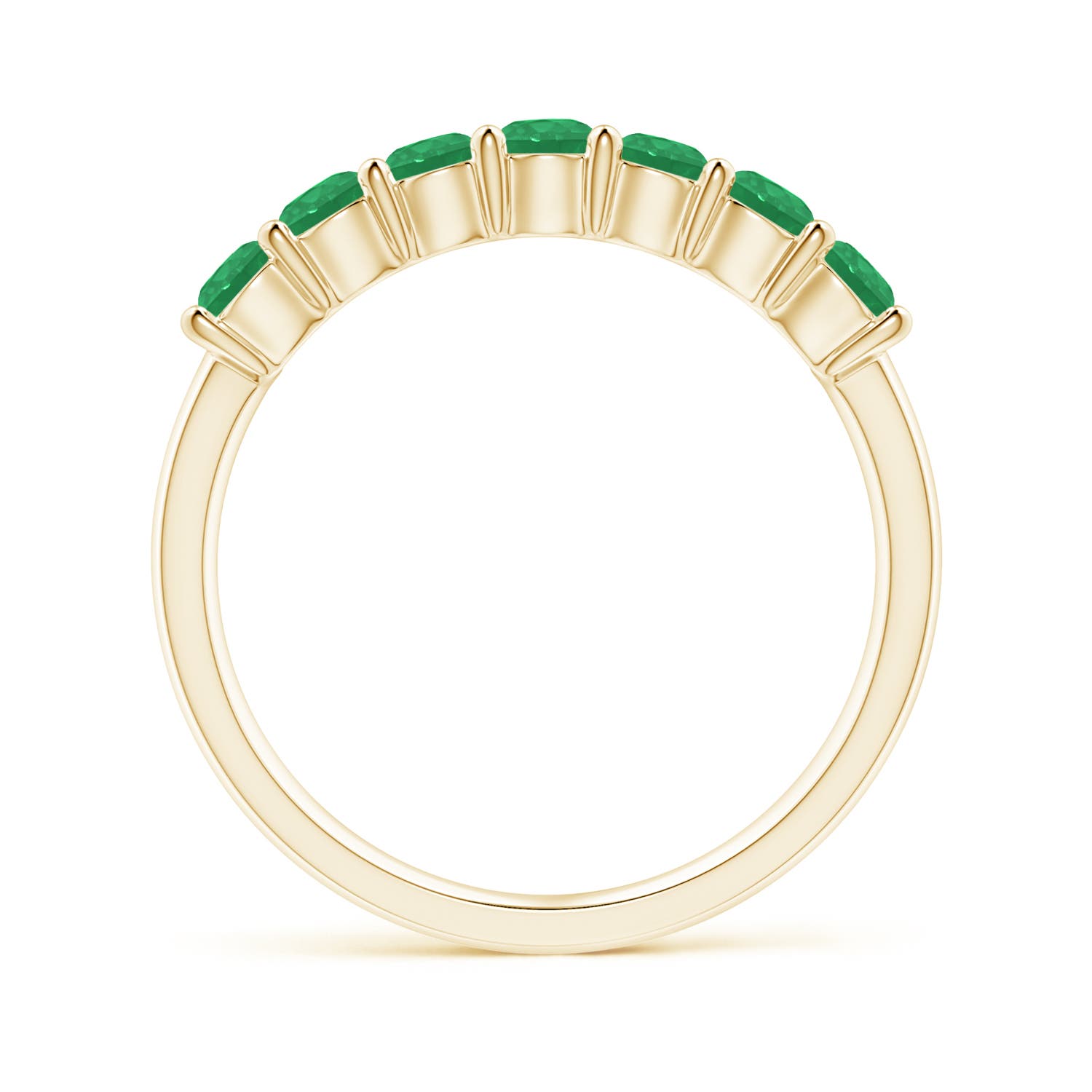 A - Emerald / 0.7 CT / 14 KT Yellow Gold