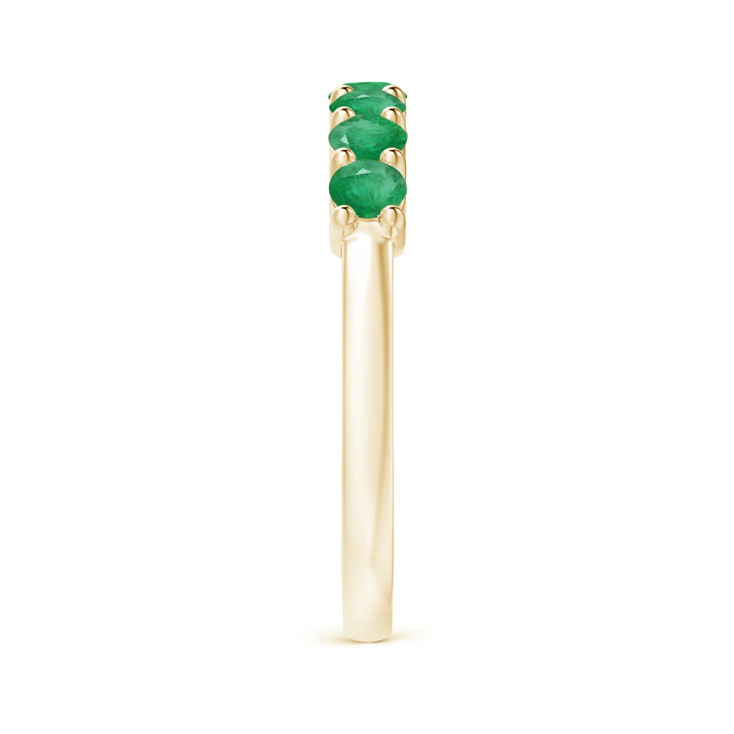 A - Emerald / 0.7 CT / 14 KT Yellow Gold