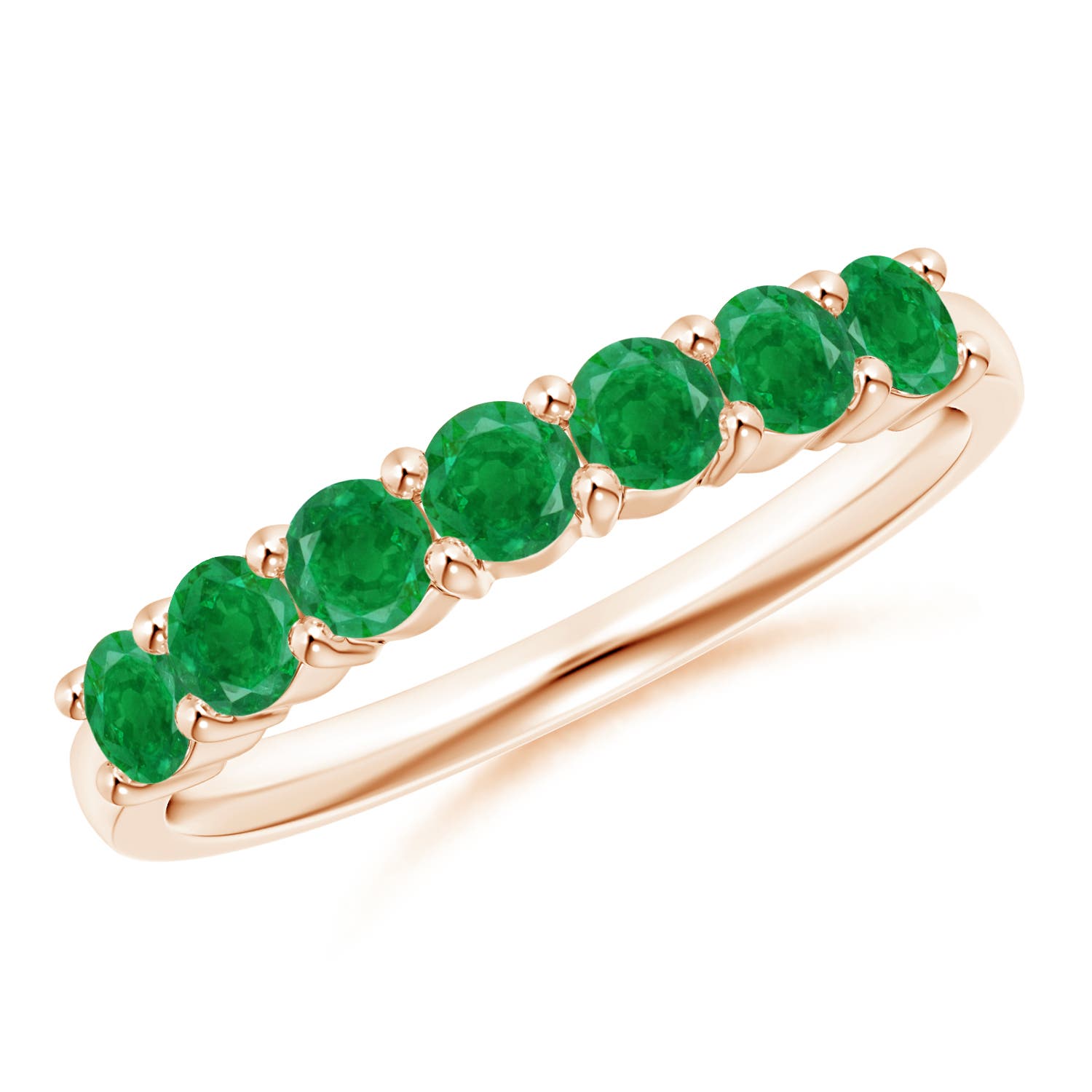 AA - Emerald / 0.7 CT / 14 KT Rose Gold